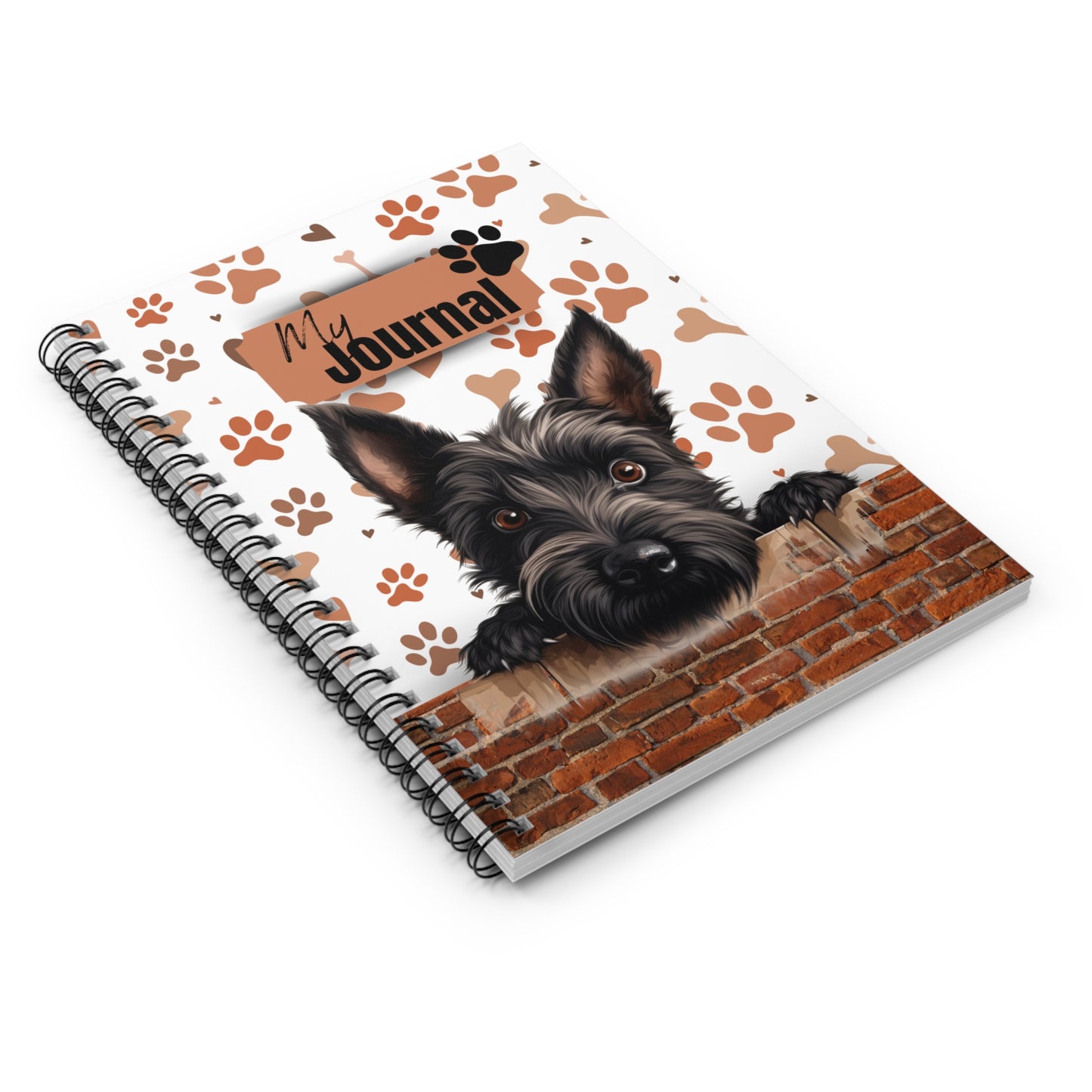 Scottish Terrier Spiral Notebook - Ruled Line