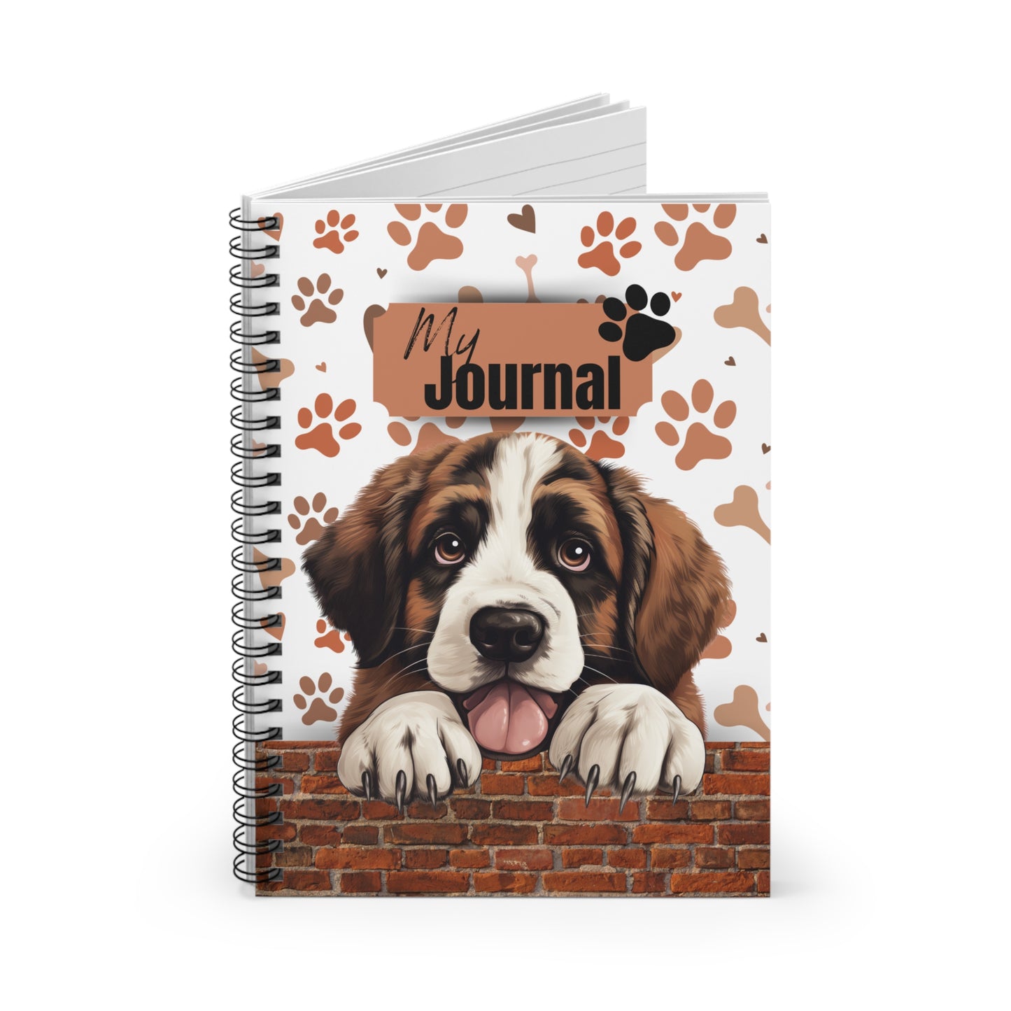 Saint Bernard Spiral Notebook - Ruled Line