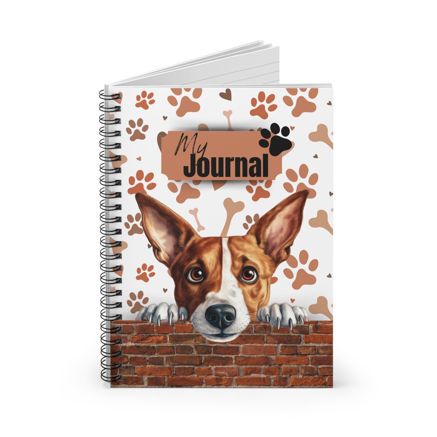 Basenji Spiral Notebook - Ruled Line
