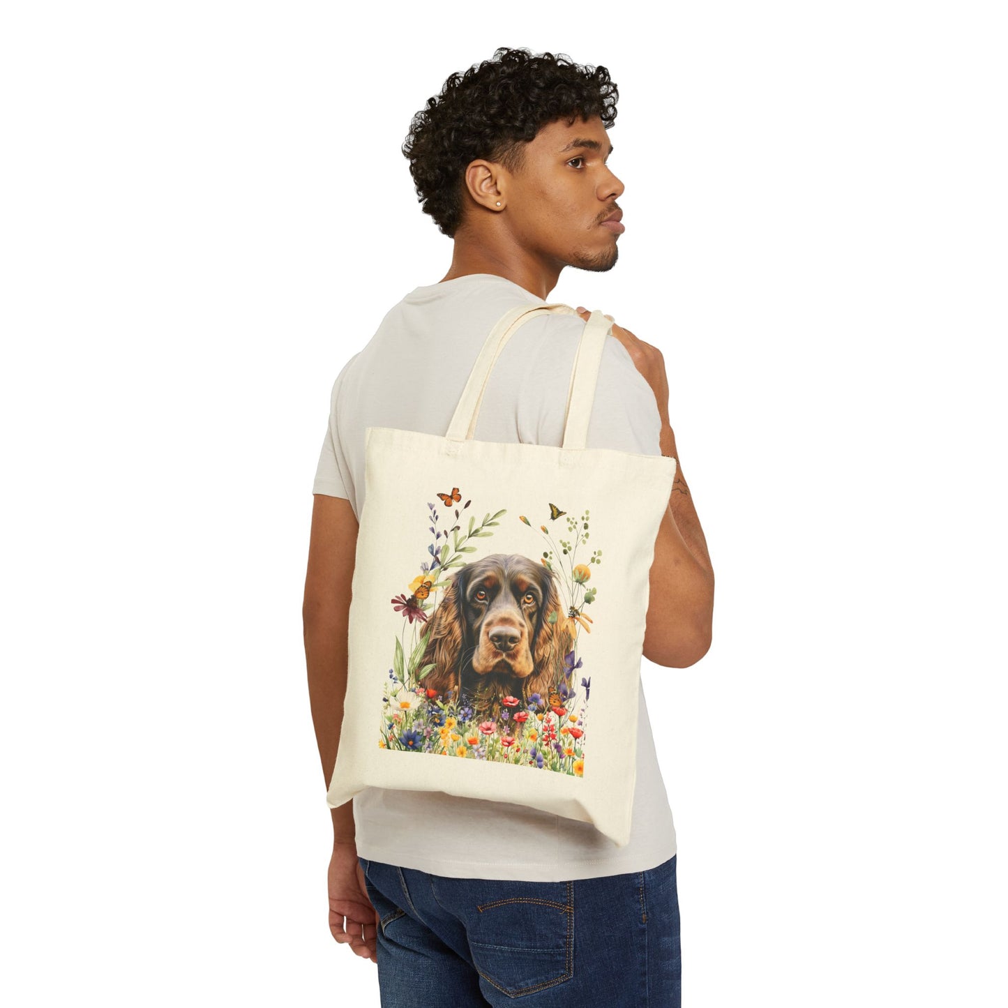 English Cocker Spaniel Canvas Tote Bag