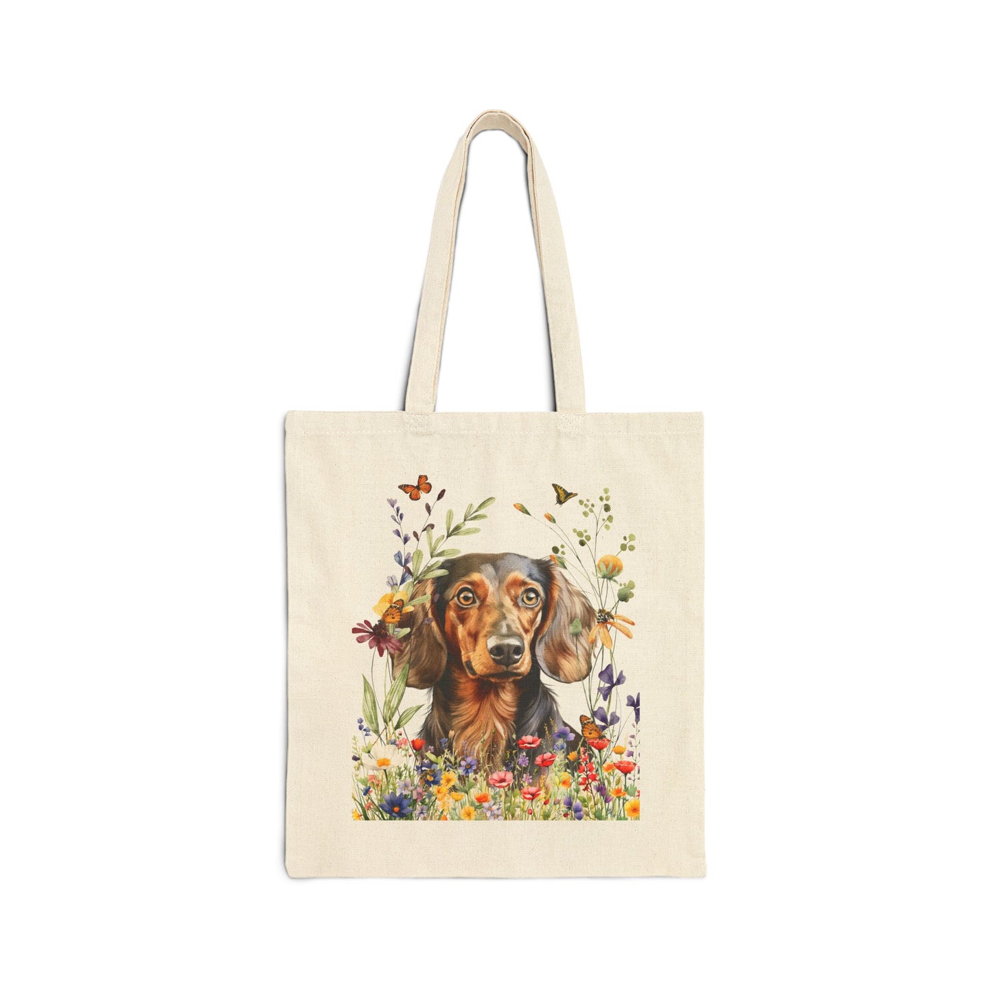 Dachshund Canvas Tote Bag
