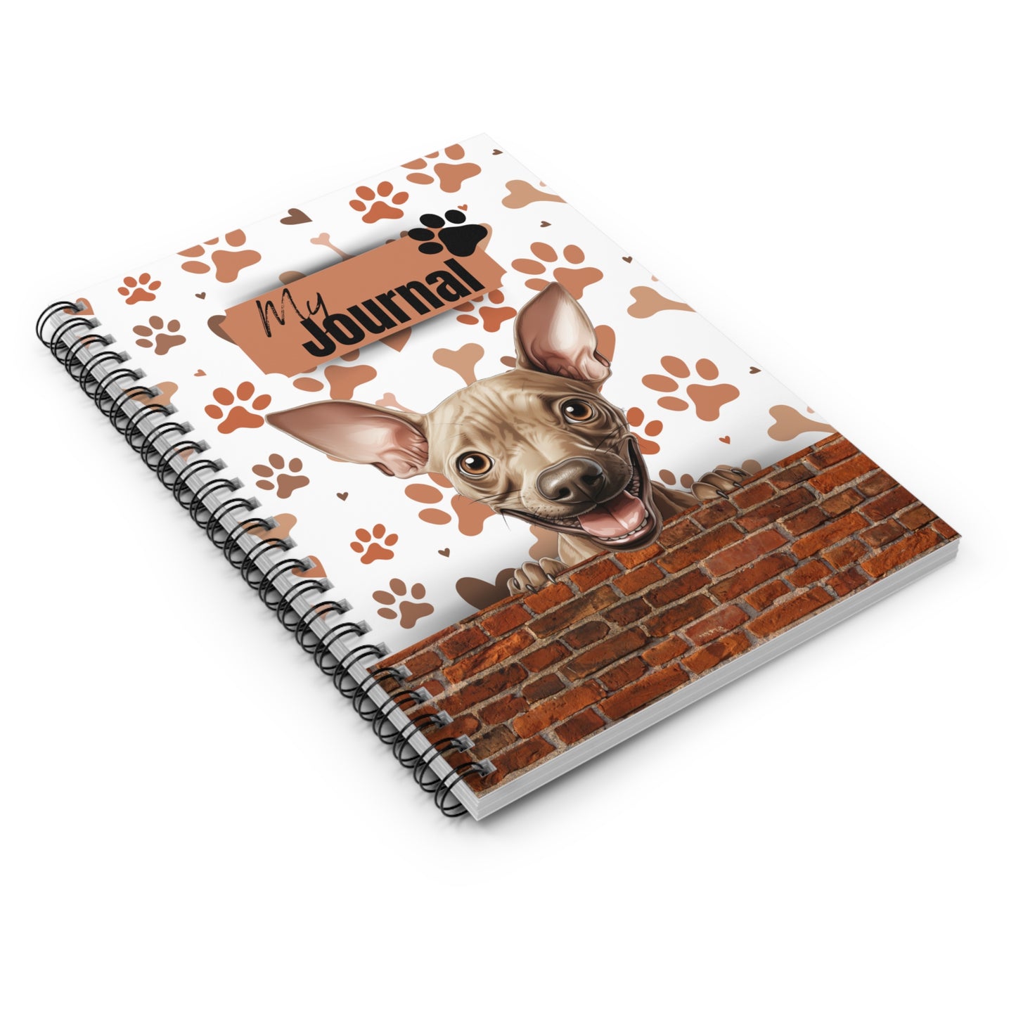American Hairless Terrier Spiral Notebook - Ruled Line