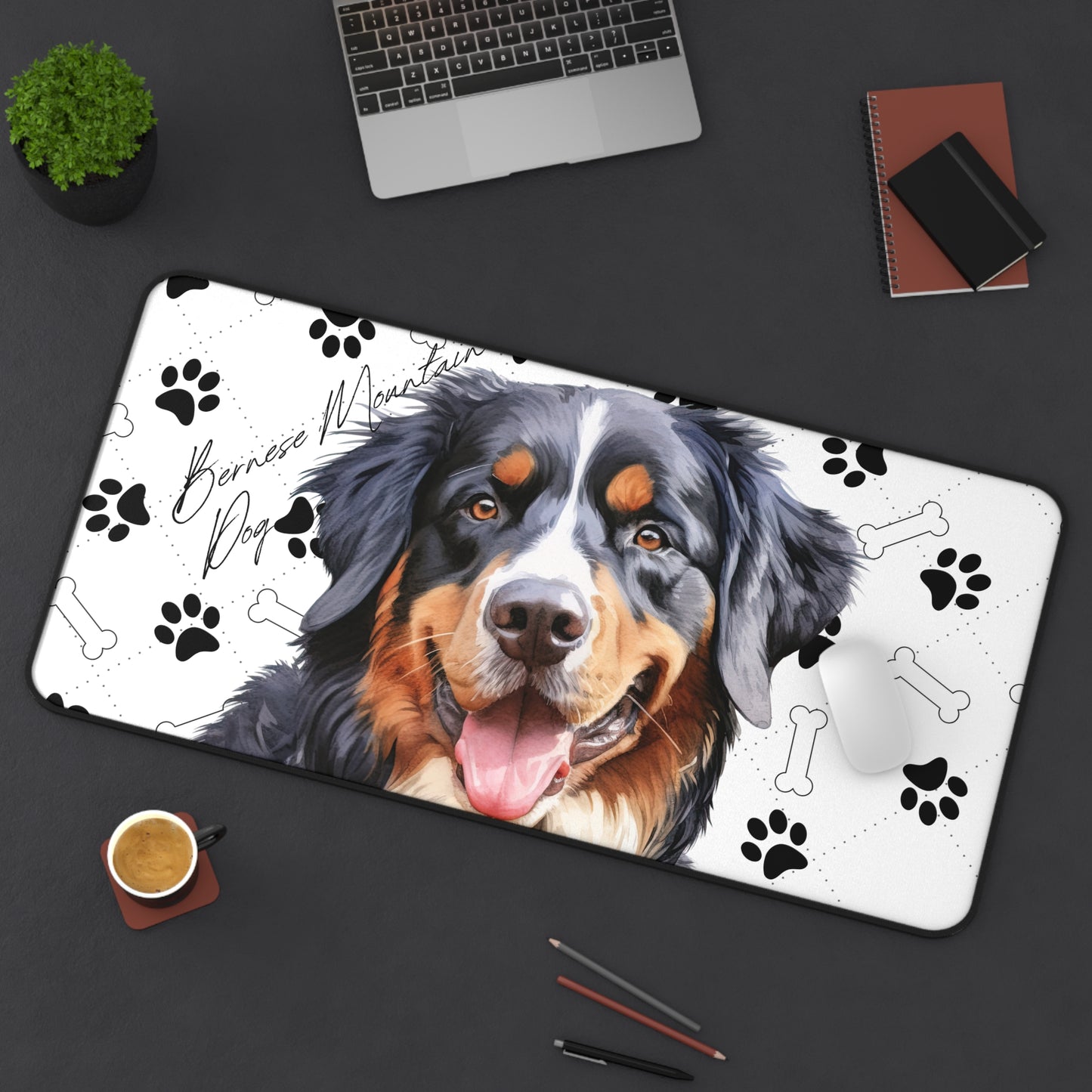 Bernese Mountain Dog Desk Mat