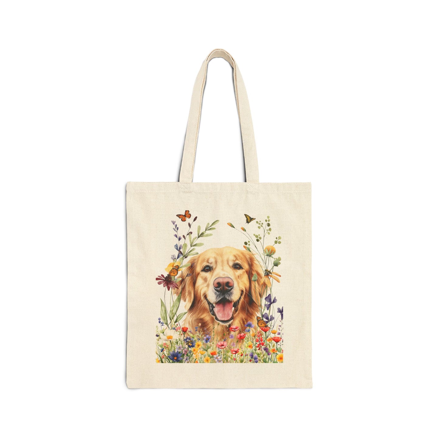 Golden Retriever Canvas Tote Bag