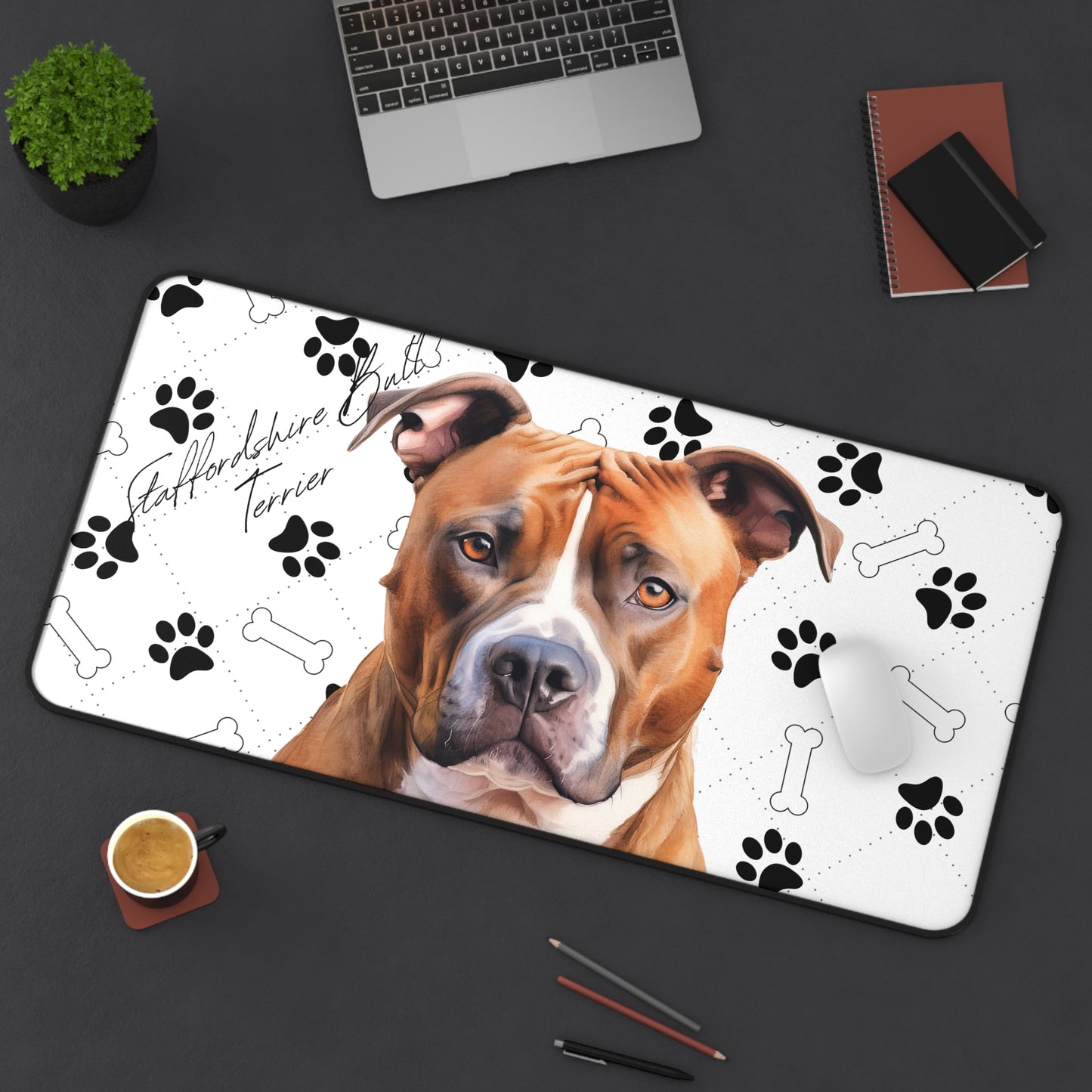 Staffordshire Bull Terrier Desk Mat