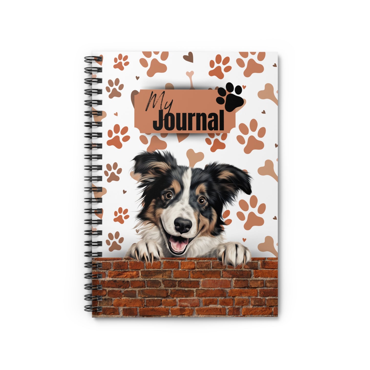 Collie Spiral Notebook - Ruled Line