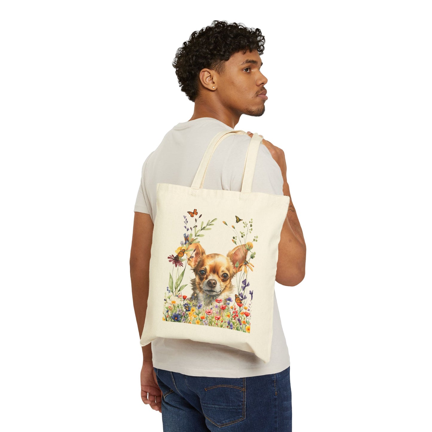 Chihuahua Canvas Tote Bag