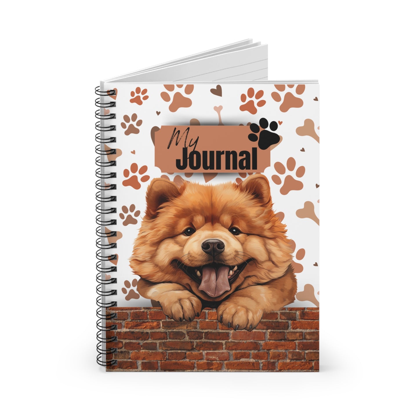 Chow Chow Spiral Notebook - Ruled Line
