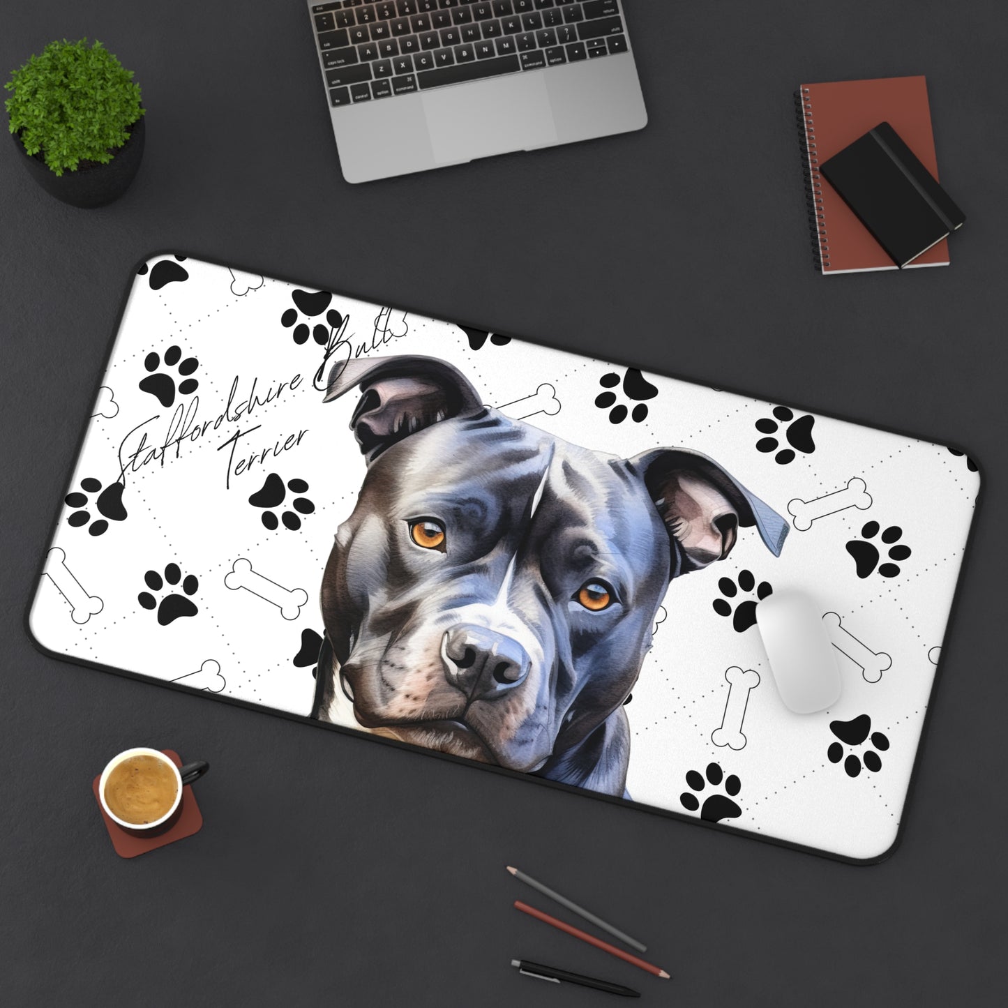 Staffordshire Terrier Desk Mat