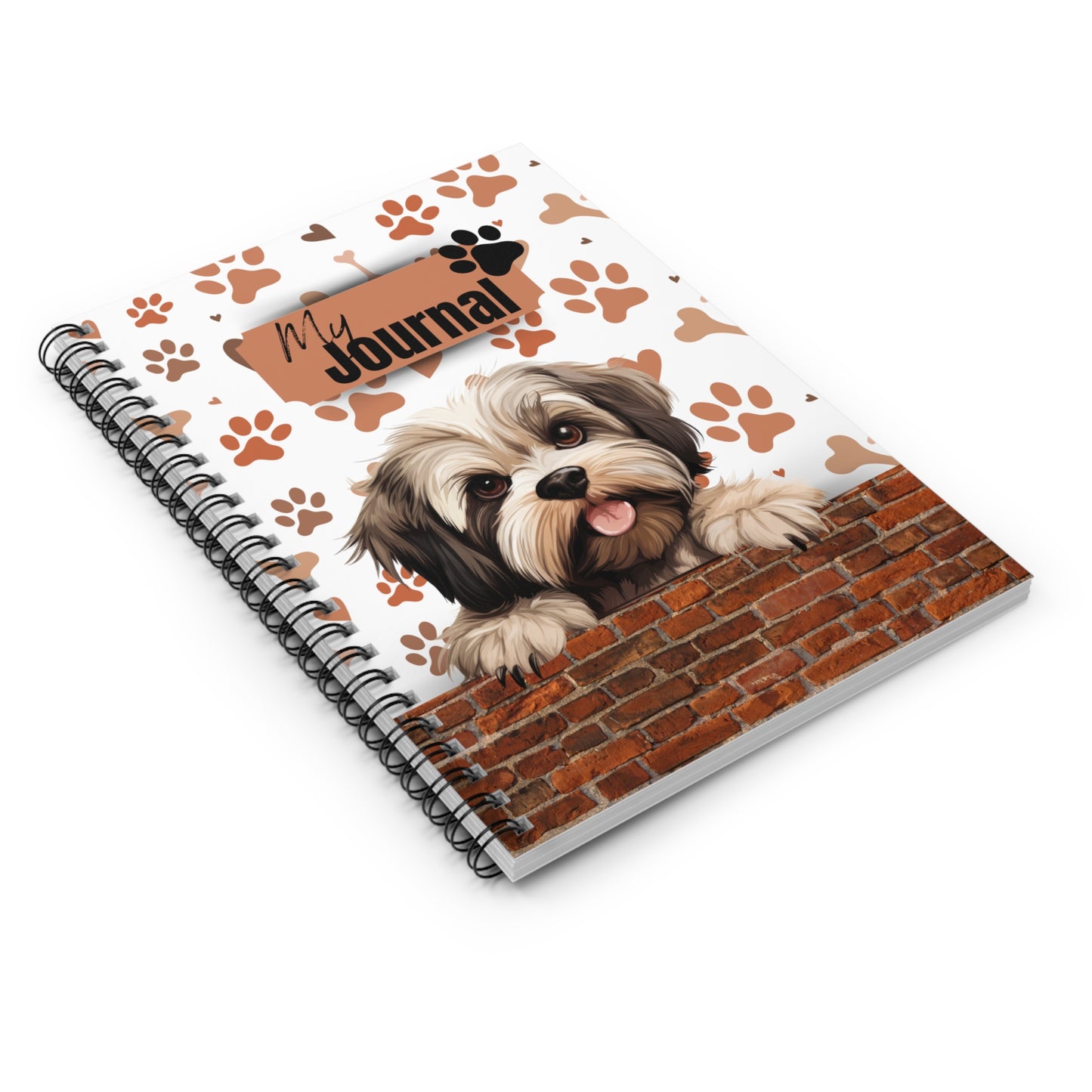 Lhasa Apso Spiral Notebook - Ruled Line