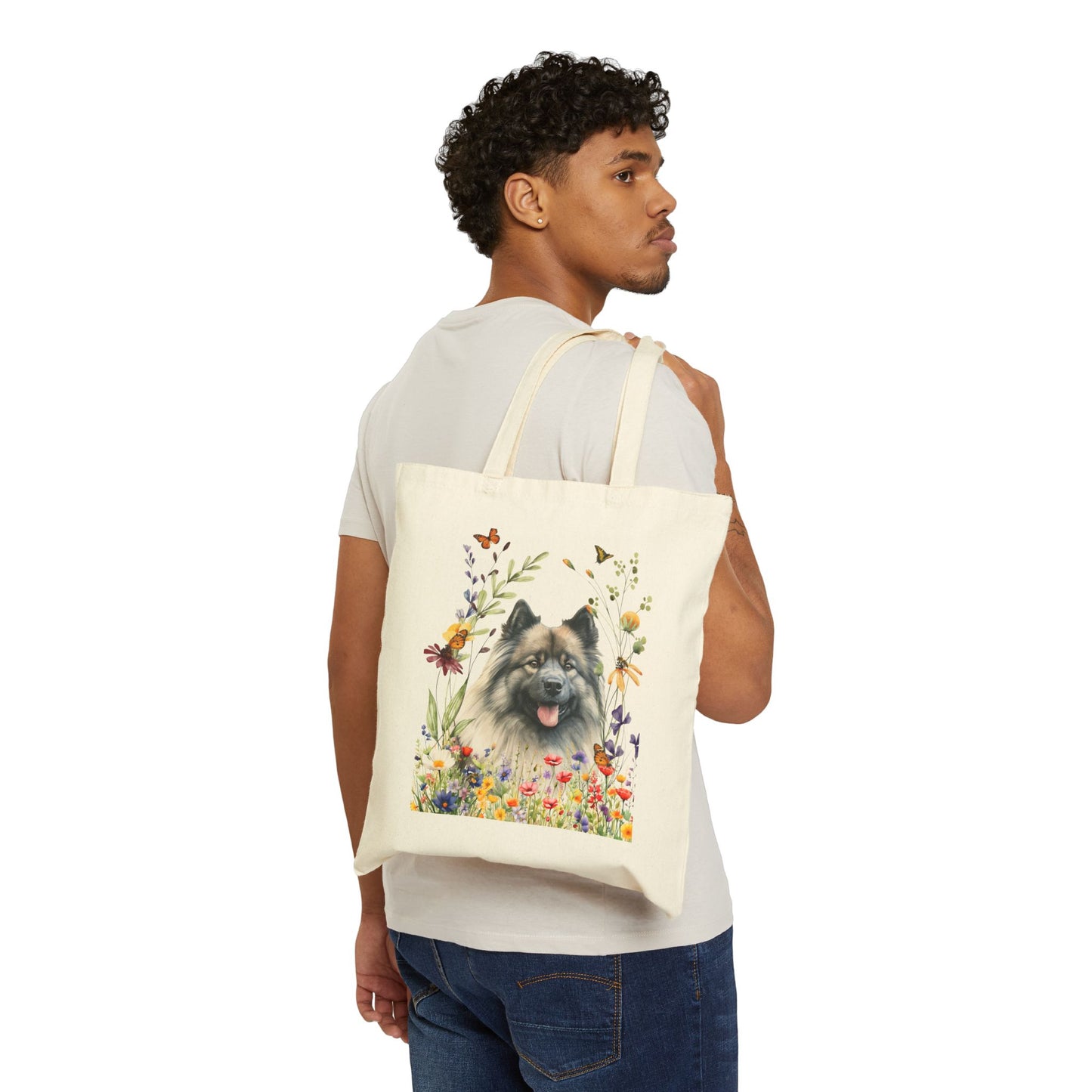 Keeshond Canvas Tote Bag