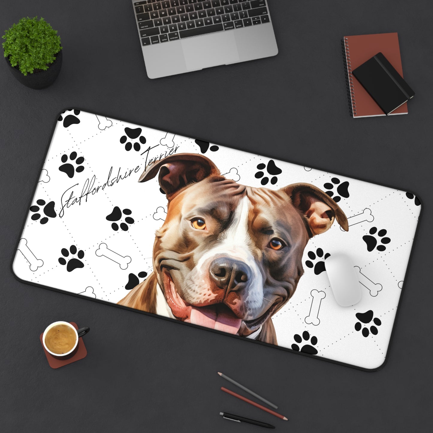 Staffordshire Terrier Desk Mat
