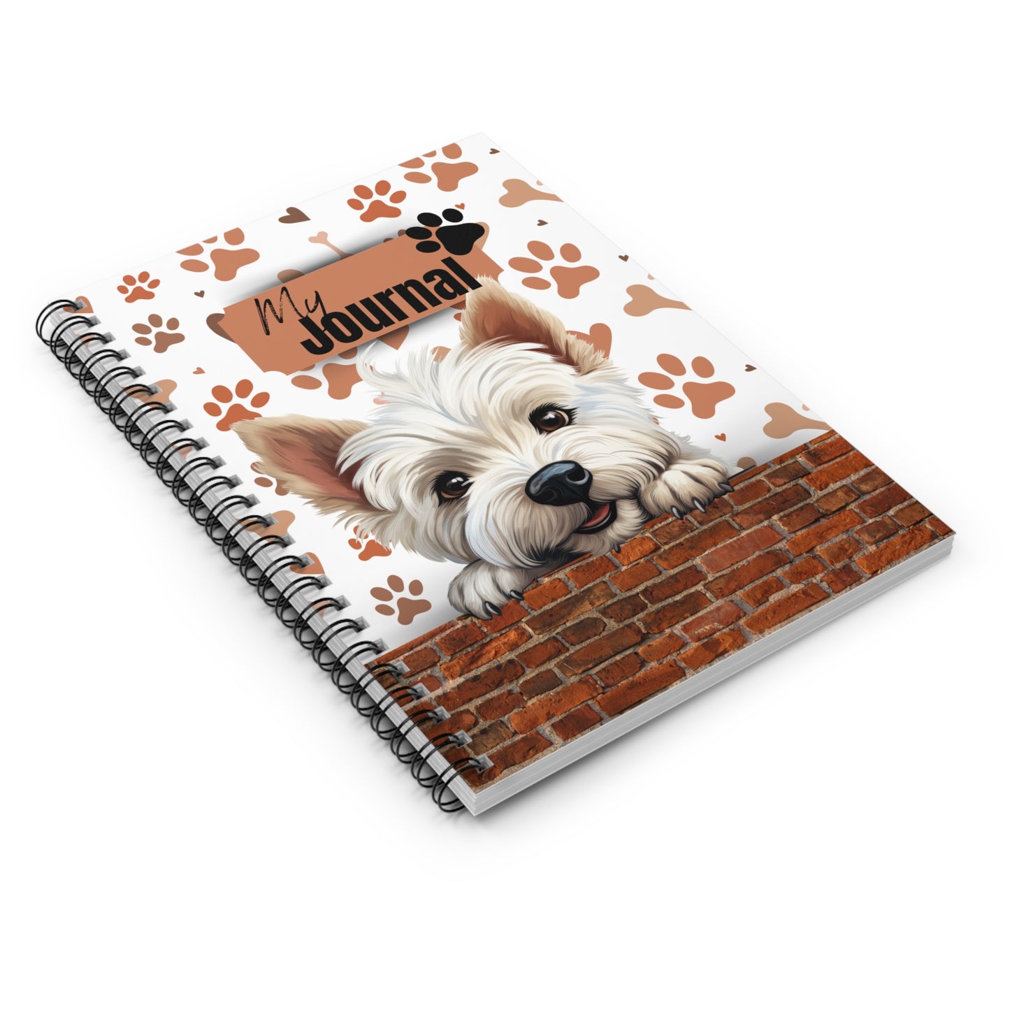 West Highland White Terrier Spiral Notebook - Ruled Line