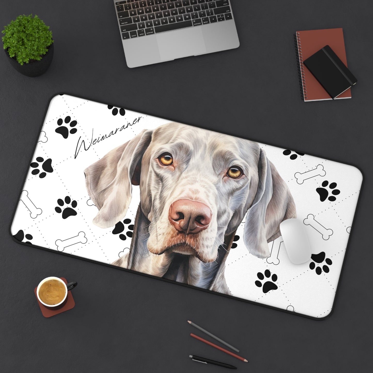 Weimaraner Desk Mat