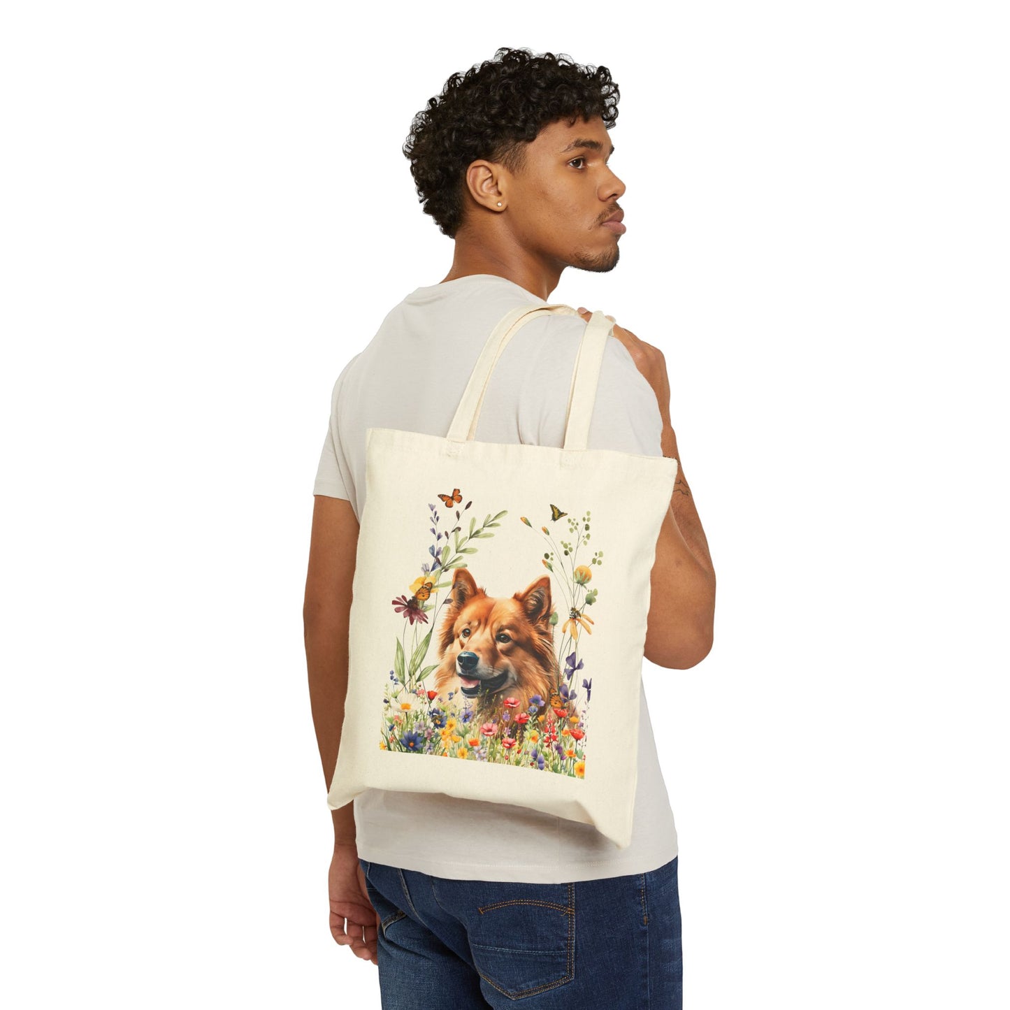 Finnish Spitz Canvas Tote Bag