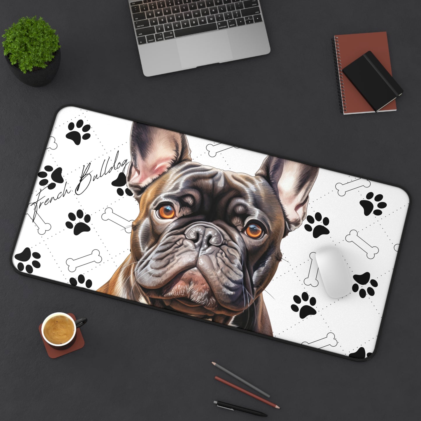 French Bull Dog Desk Mat