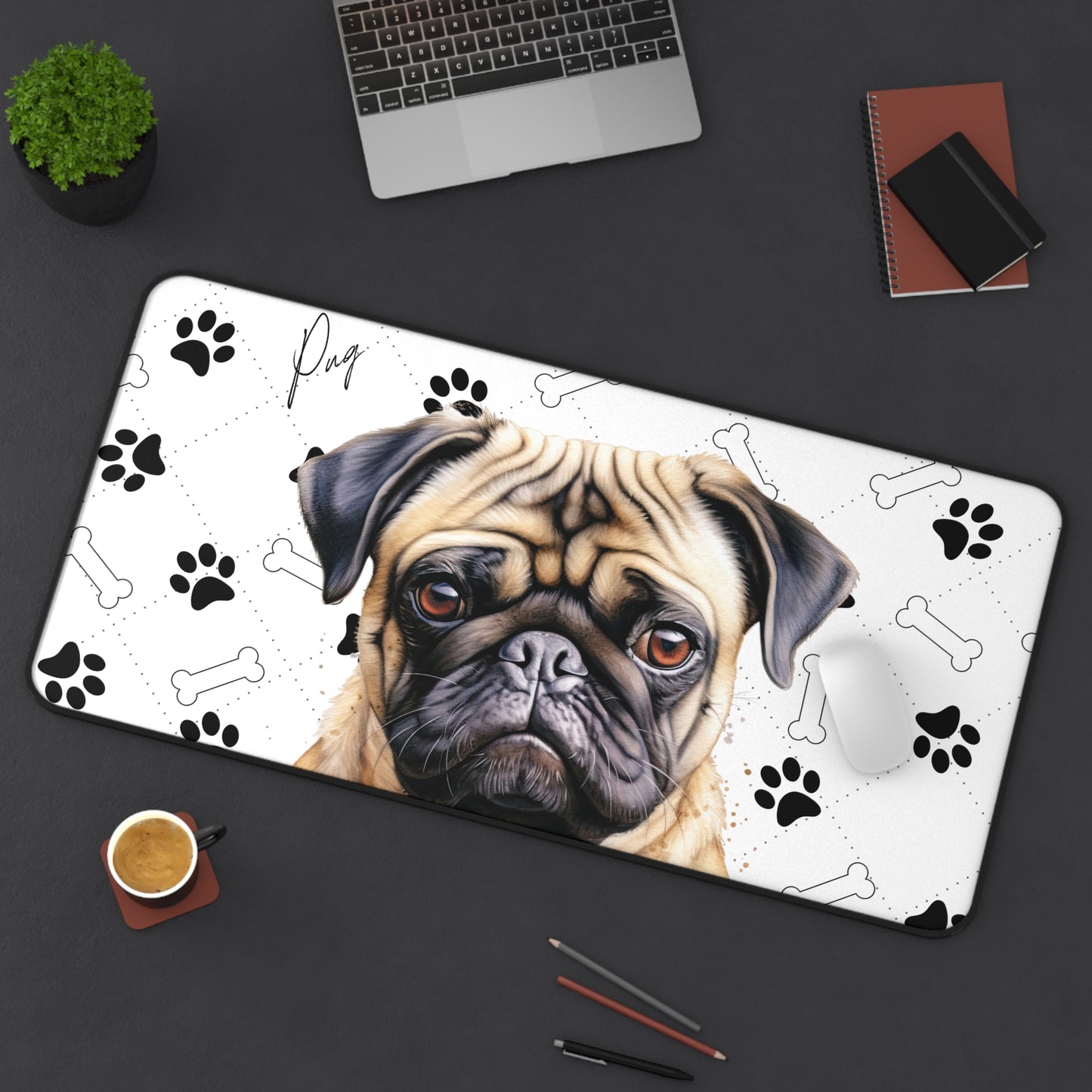 Pug Desk Mat