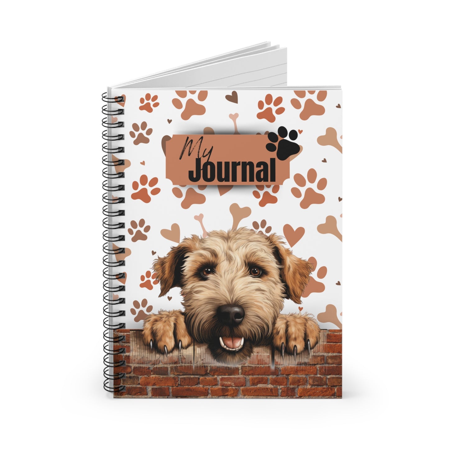 Soft Coated Wheaten Terrier Spiral Notebook - Ruled Line