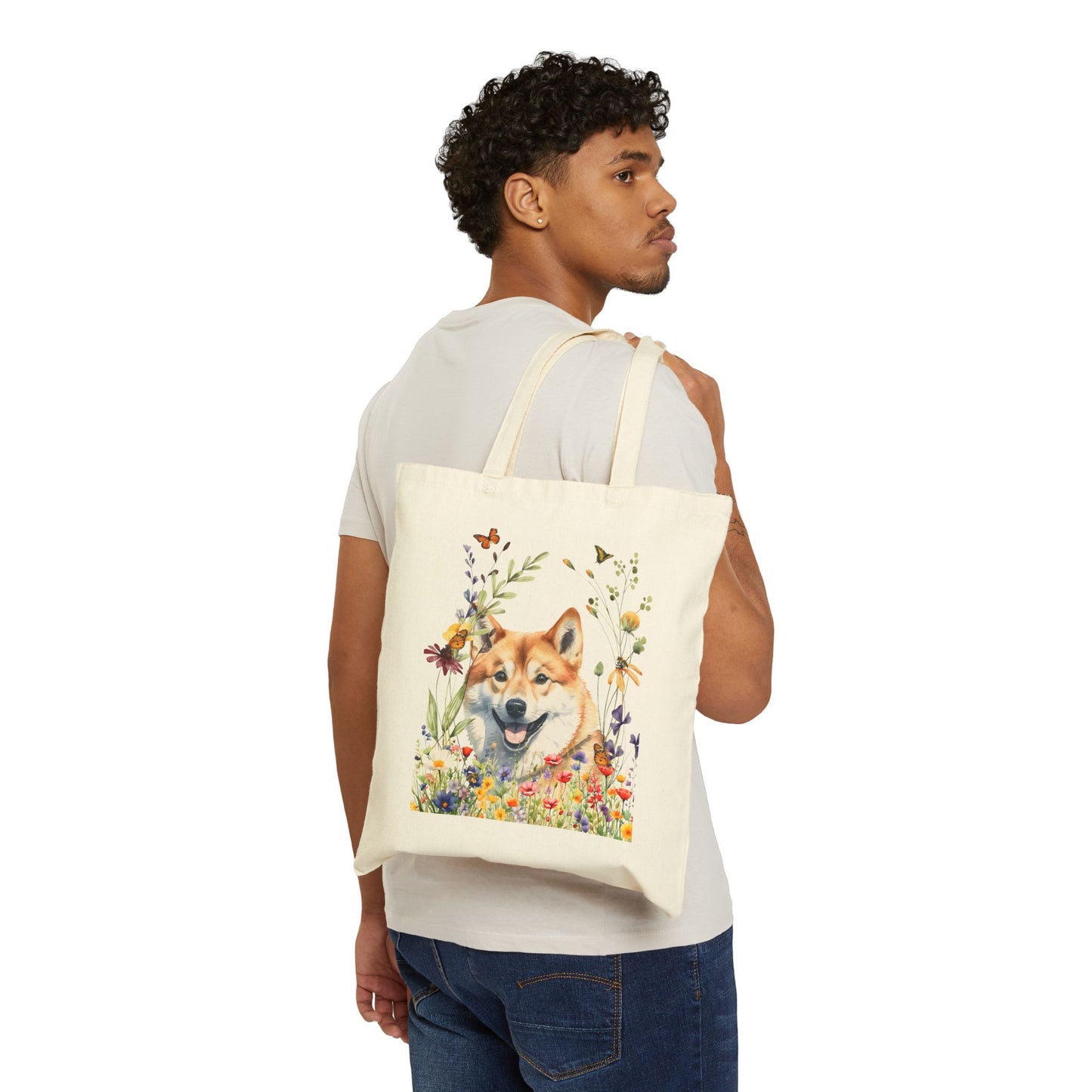Shiba Inu Canvas Tote Bag