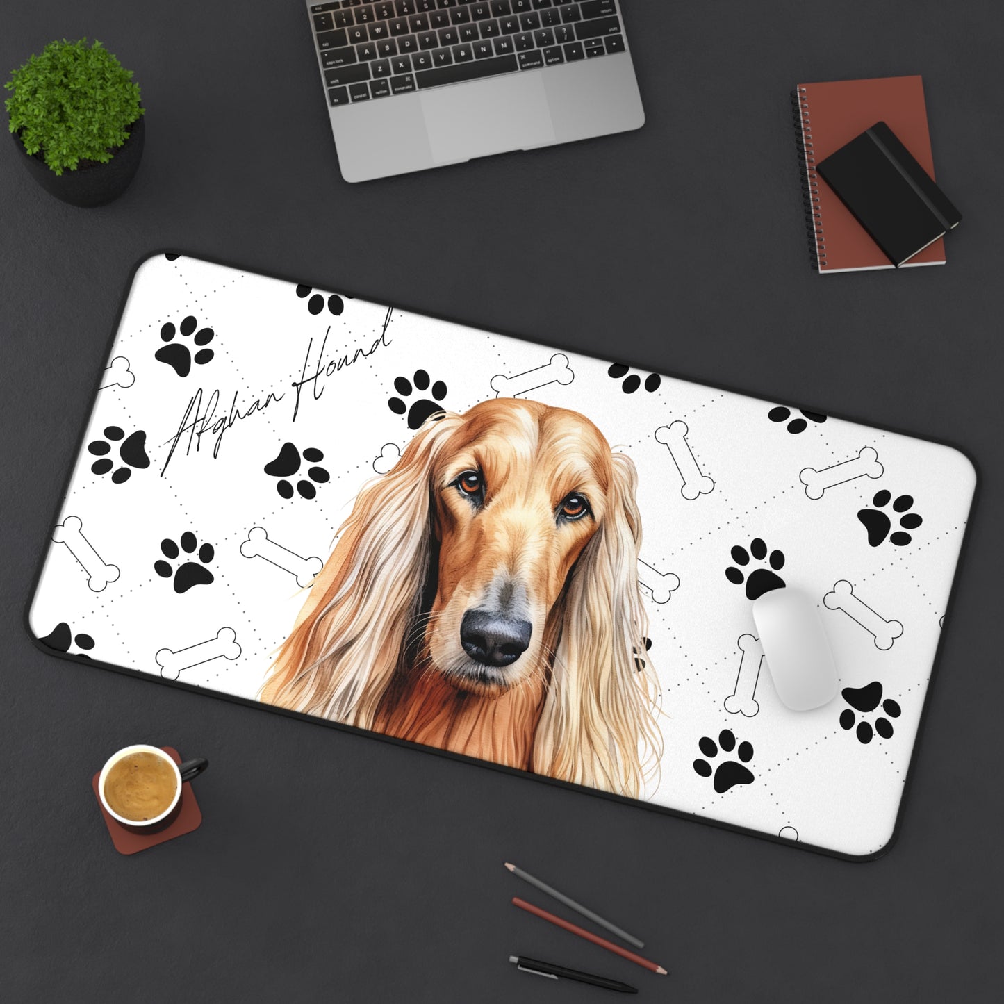 Afghan Hound Desk Mat