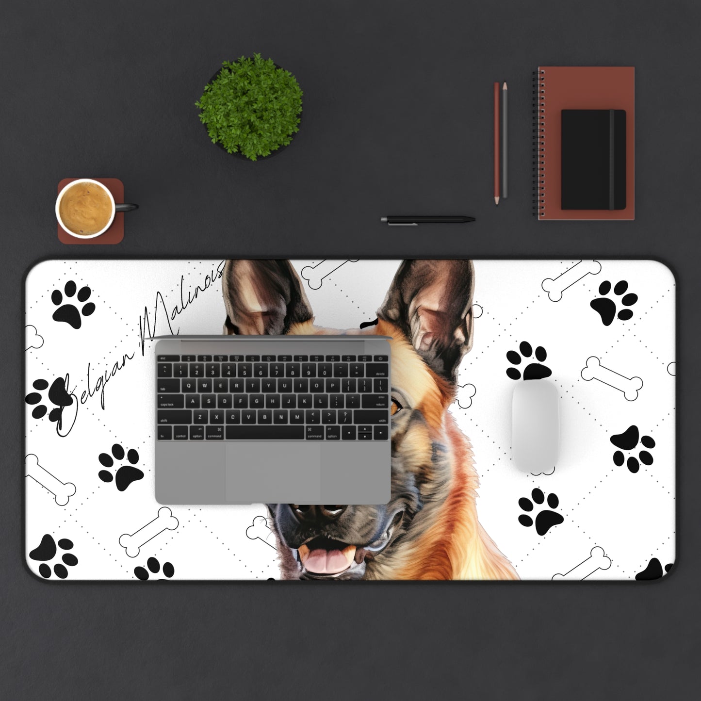 Belgian Malinois Desk Mat