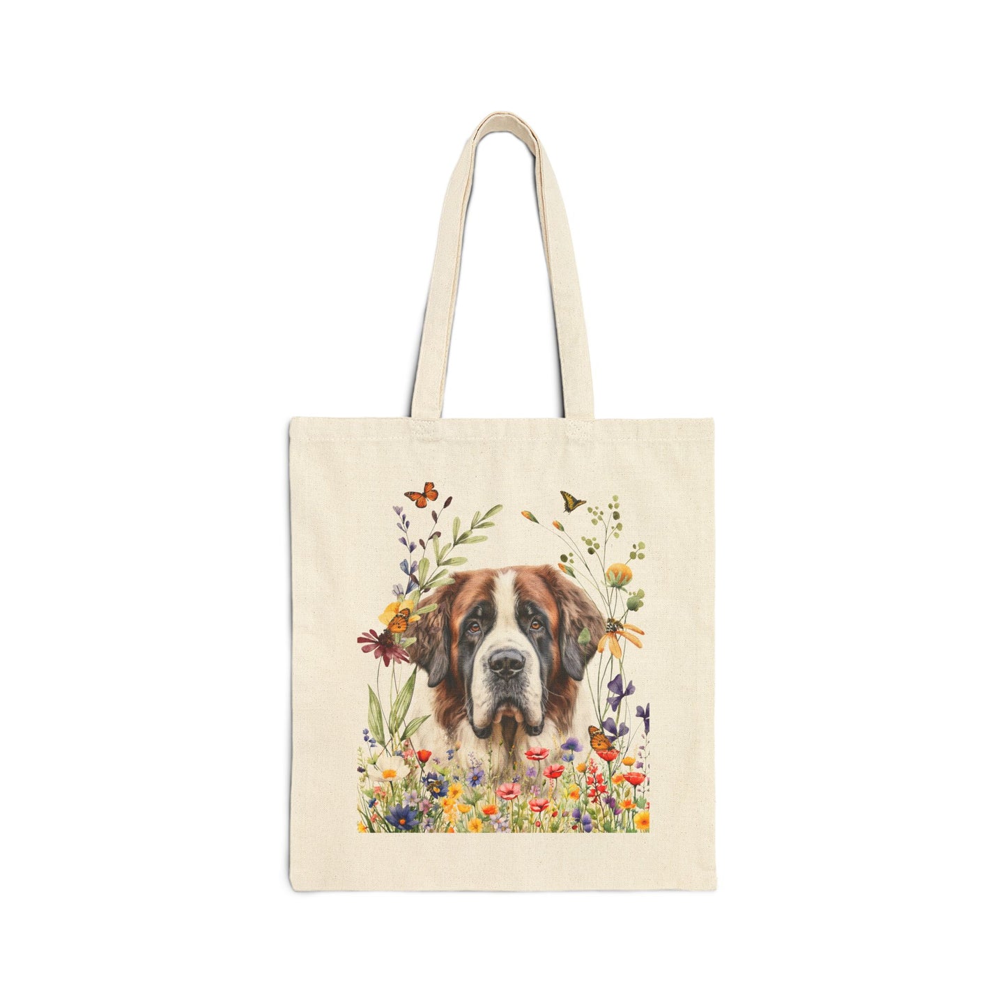Saint Bernard Canvas Tote Bag