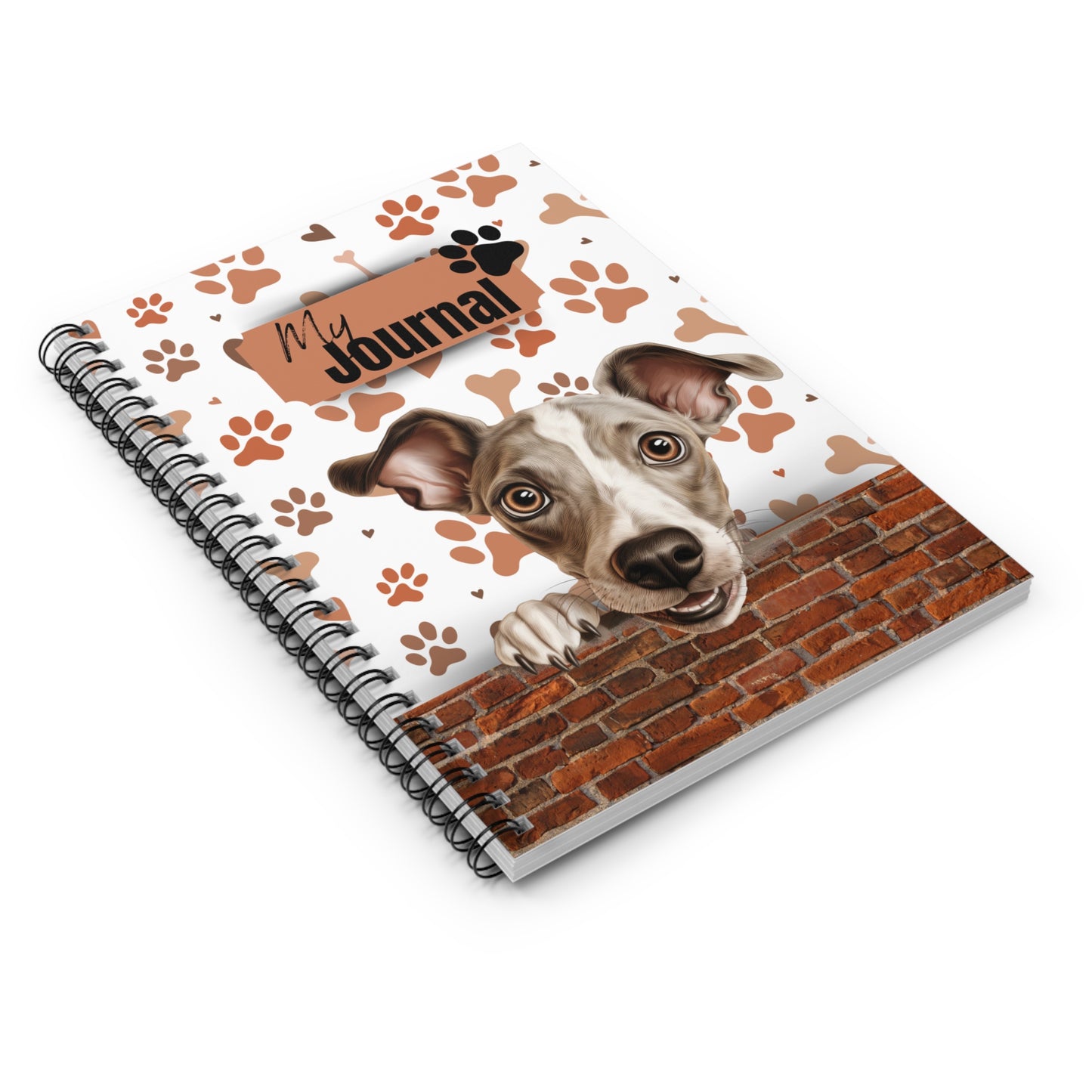 Italian Greyhound Spiral Notebook - Ruled Line