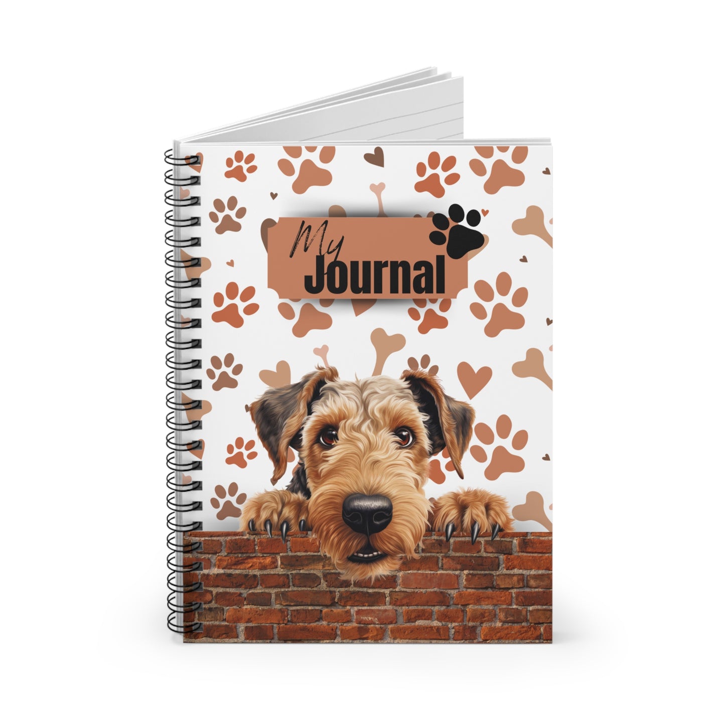 Airedale Terrier Spiral Notebook - Ruled Line