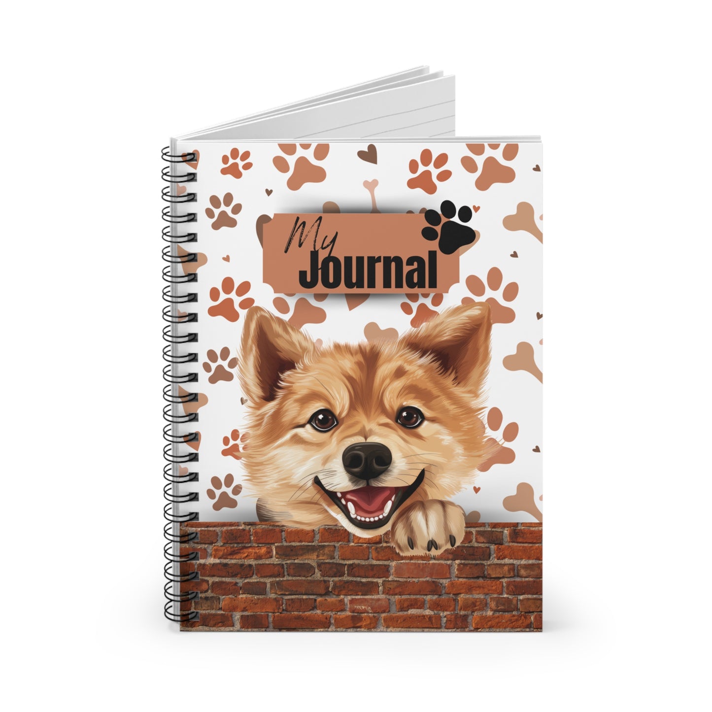 Finnish Spitz Spiral Notebook - Ruled Line