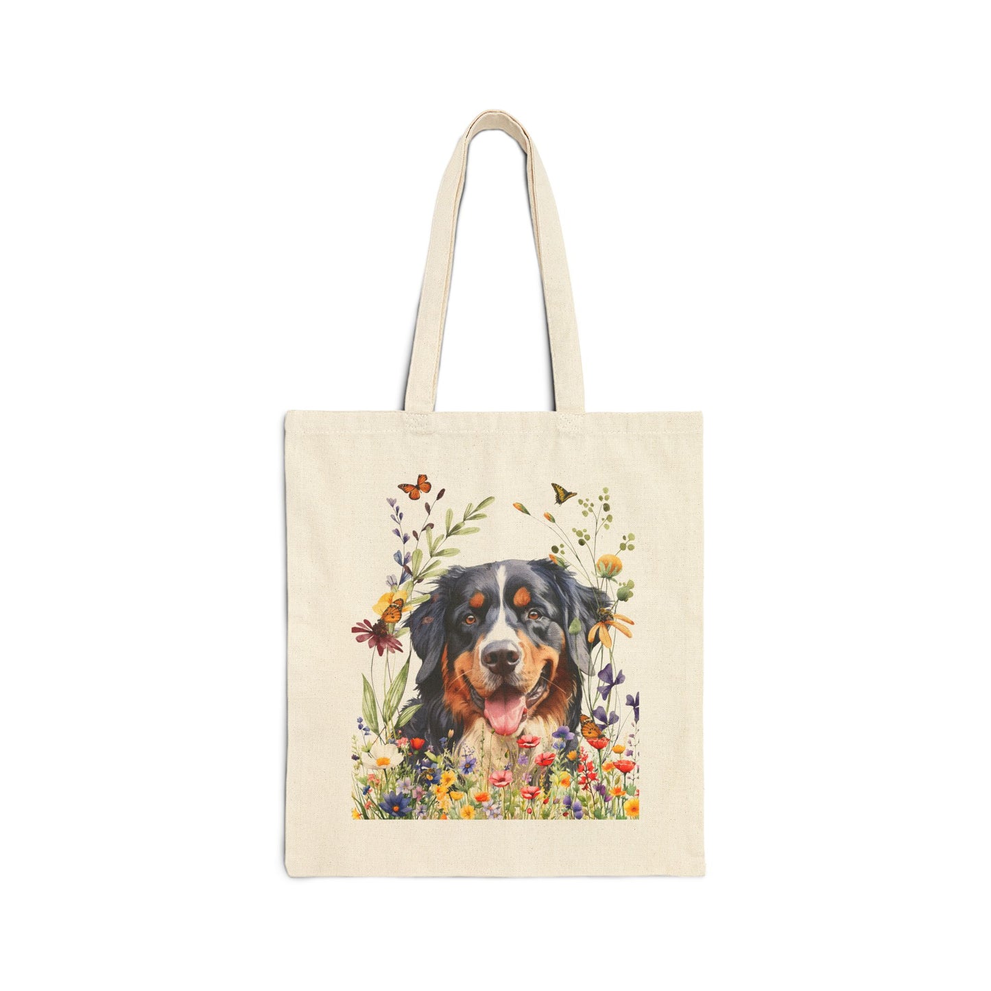 Bernese Mountain Dog Canvas Tote Bag