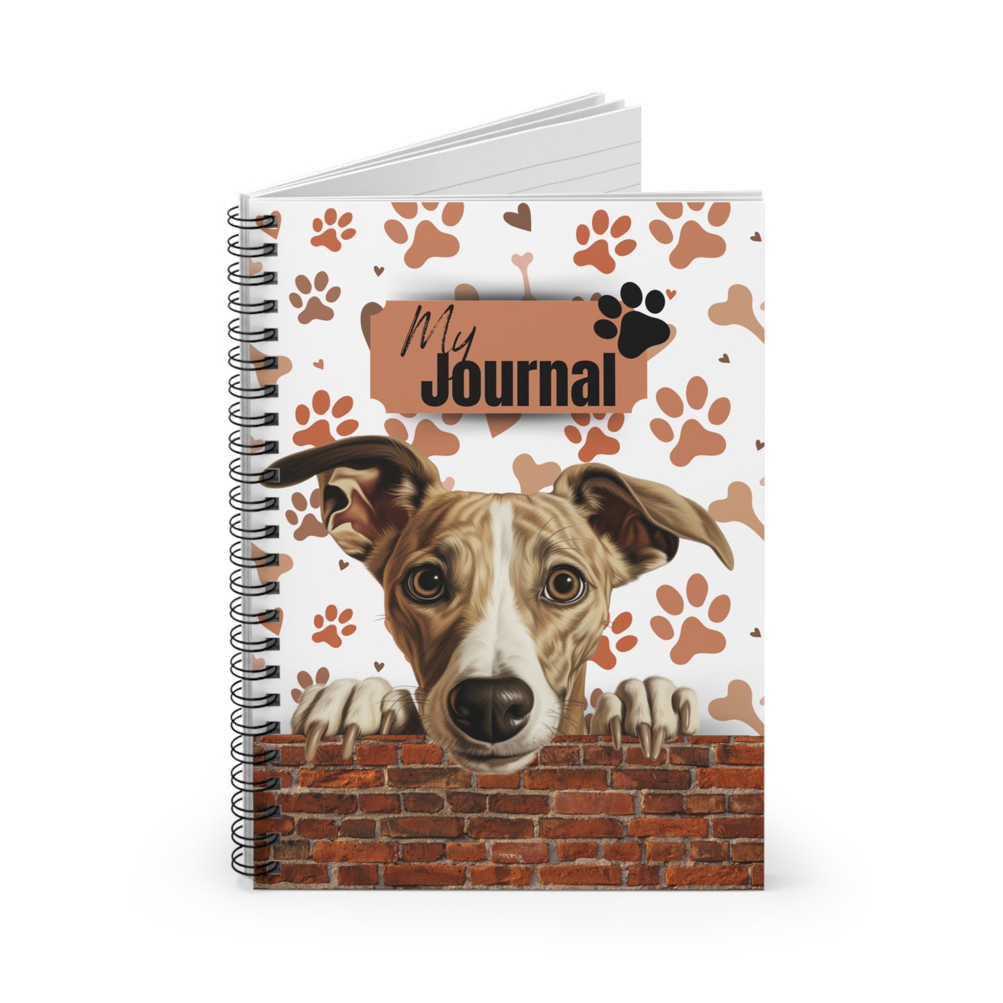 Whippet Spiral Notebook - Ruled Line