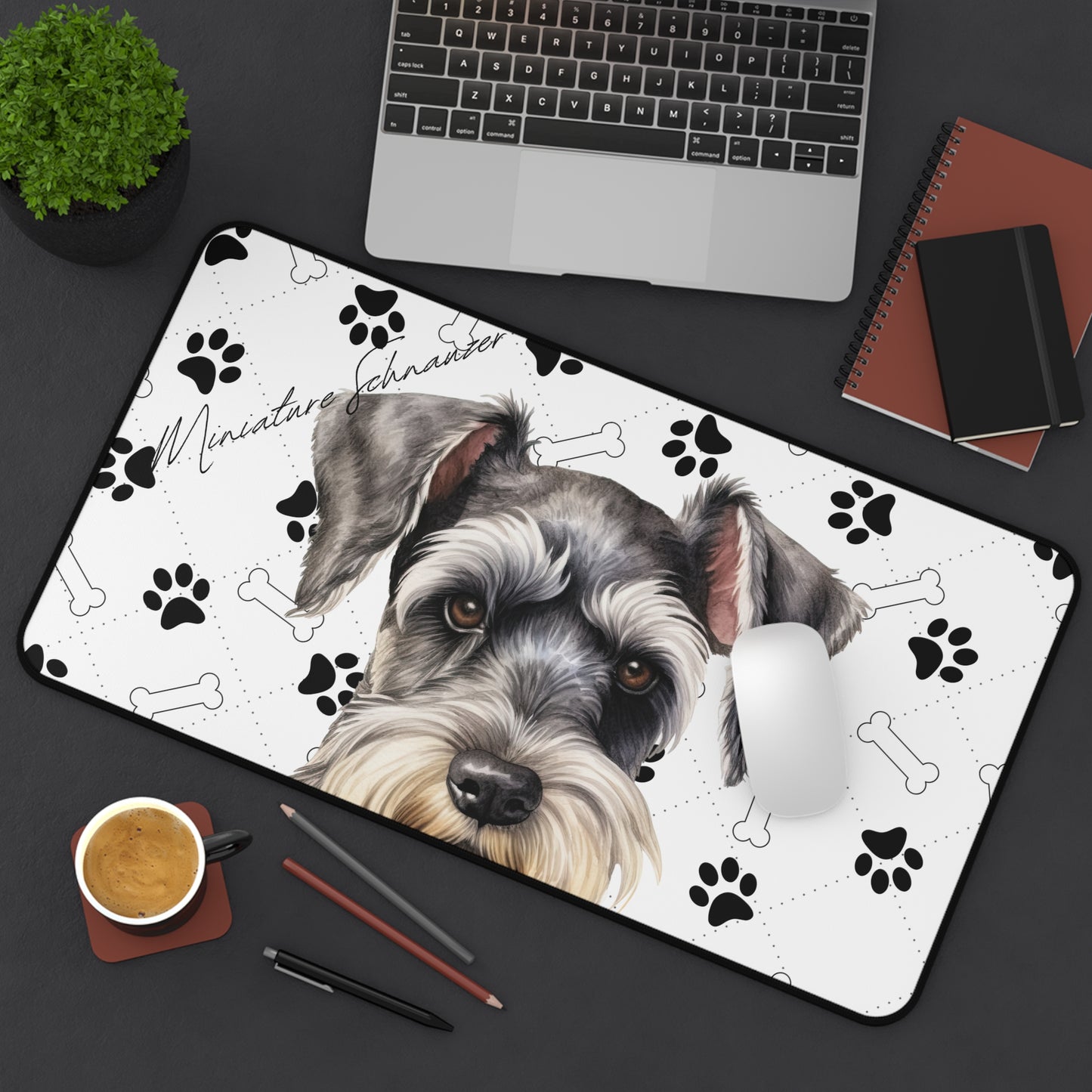 Miniature Schnauzer Desk Mat