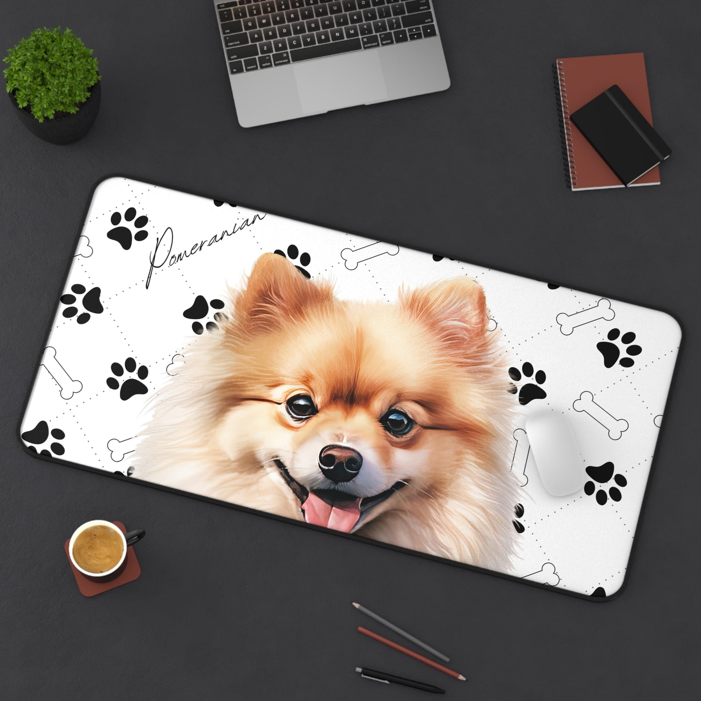 Pomeranian Desk Mat