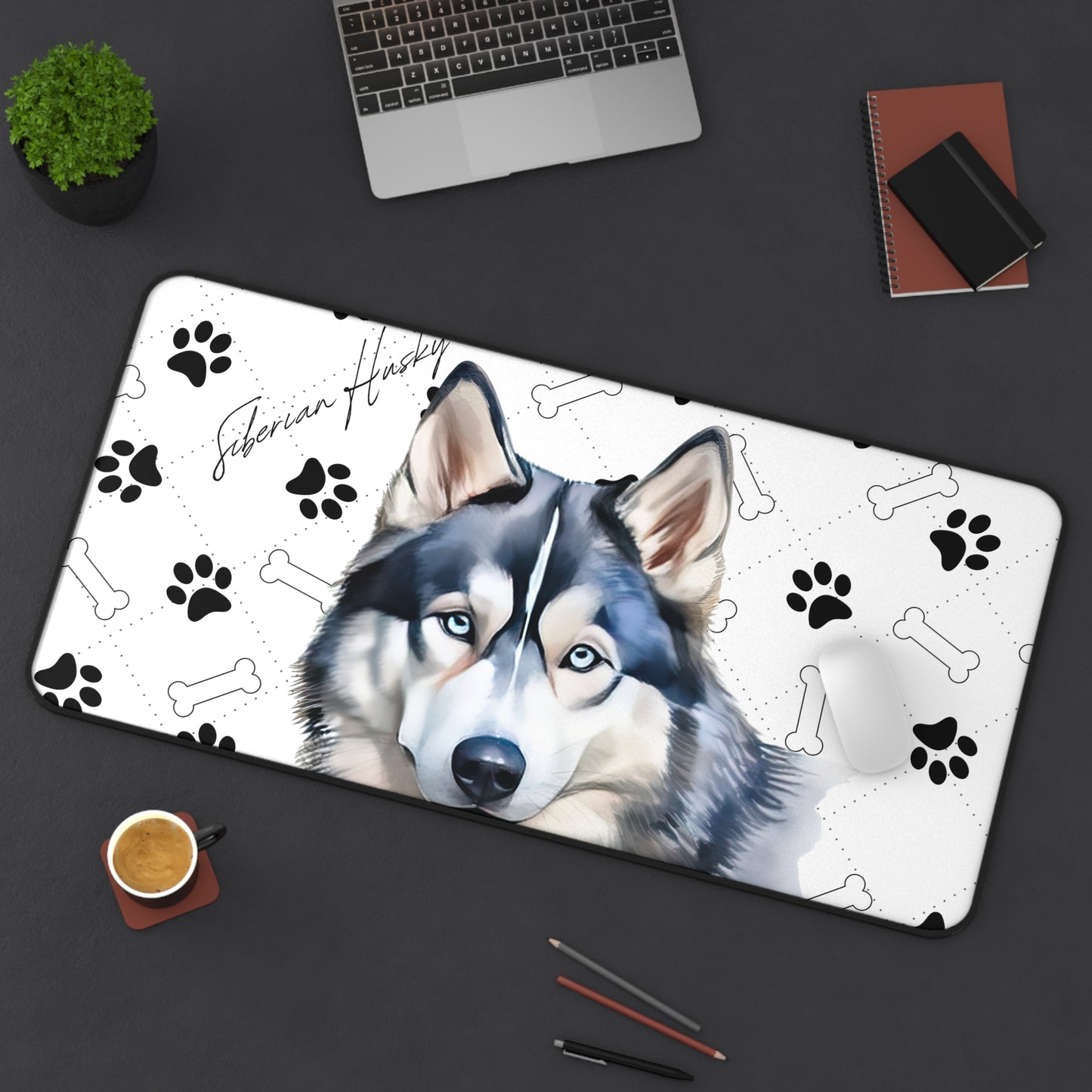 Siberian Husky Desk Mat