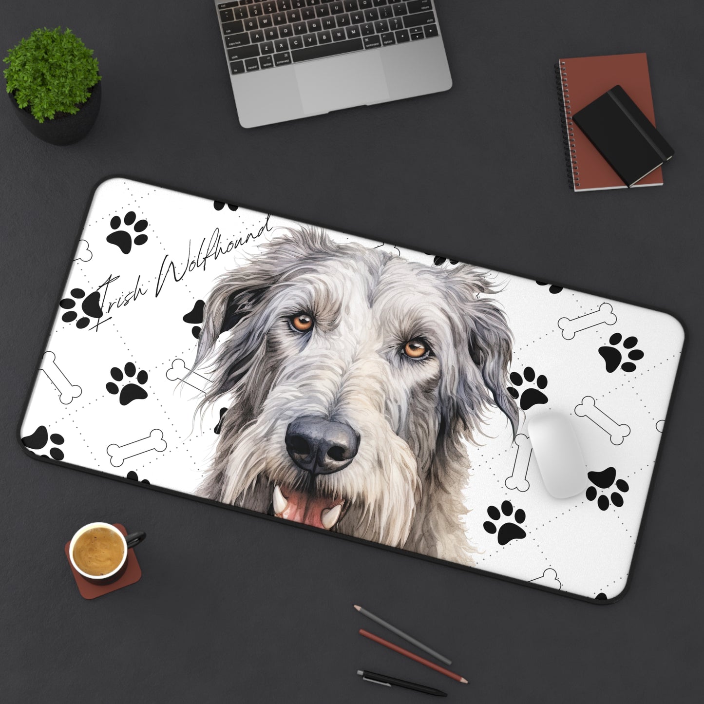 Irish Wolfhound Desk Mat