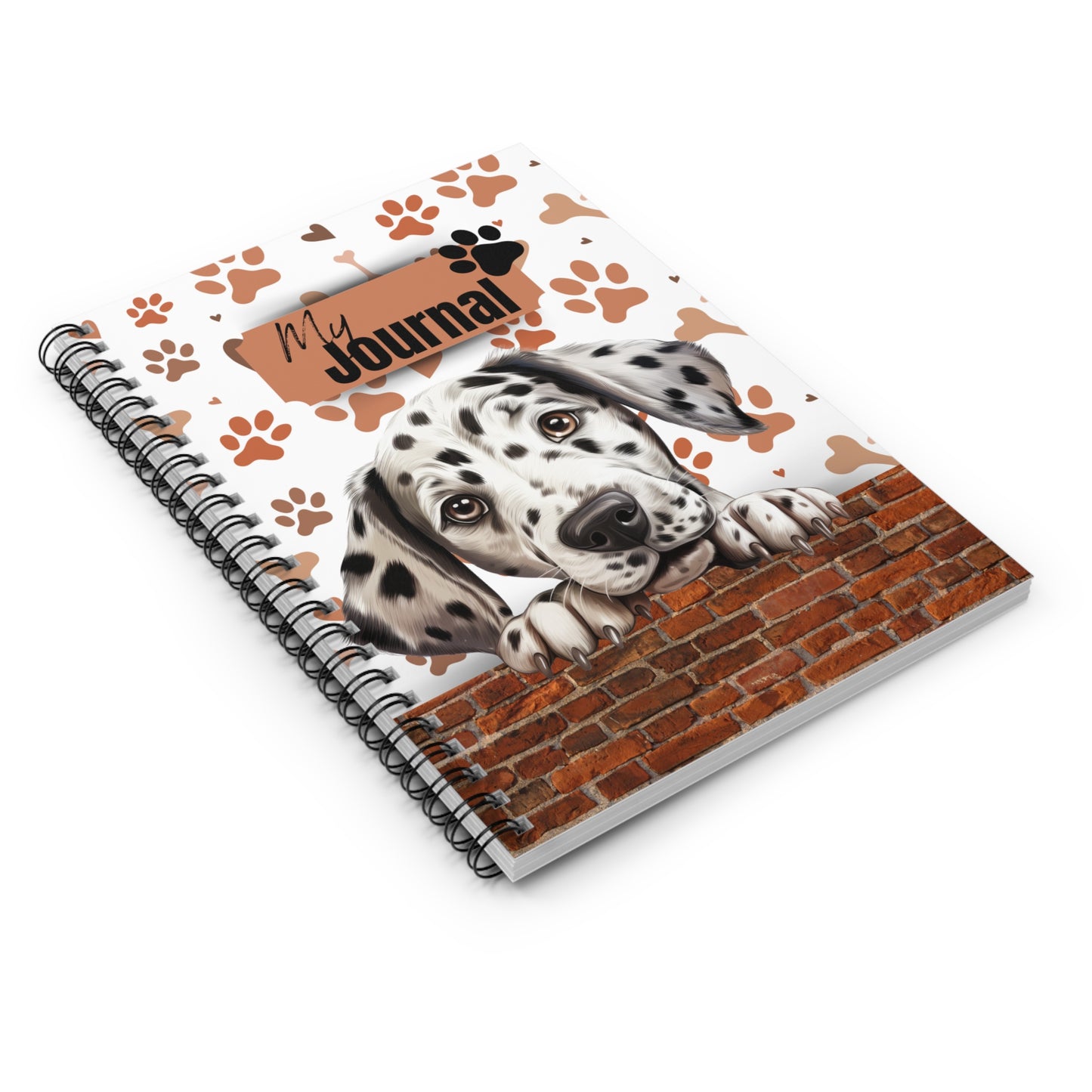 Dalmatian Spiral Notebook - Ruled Line