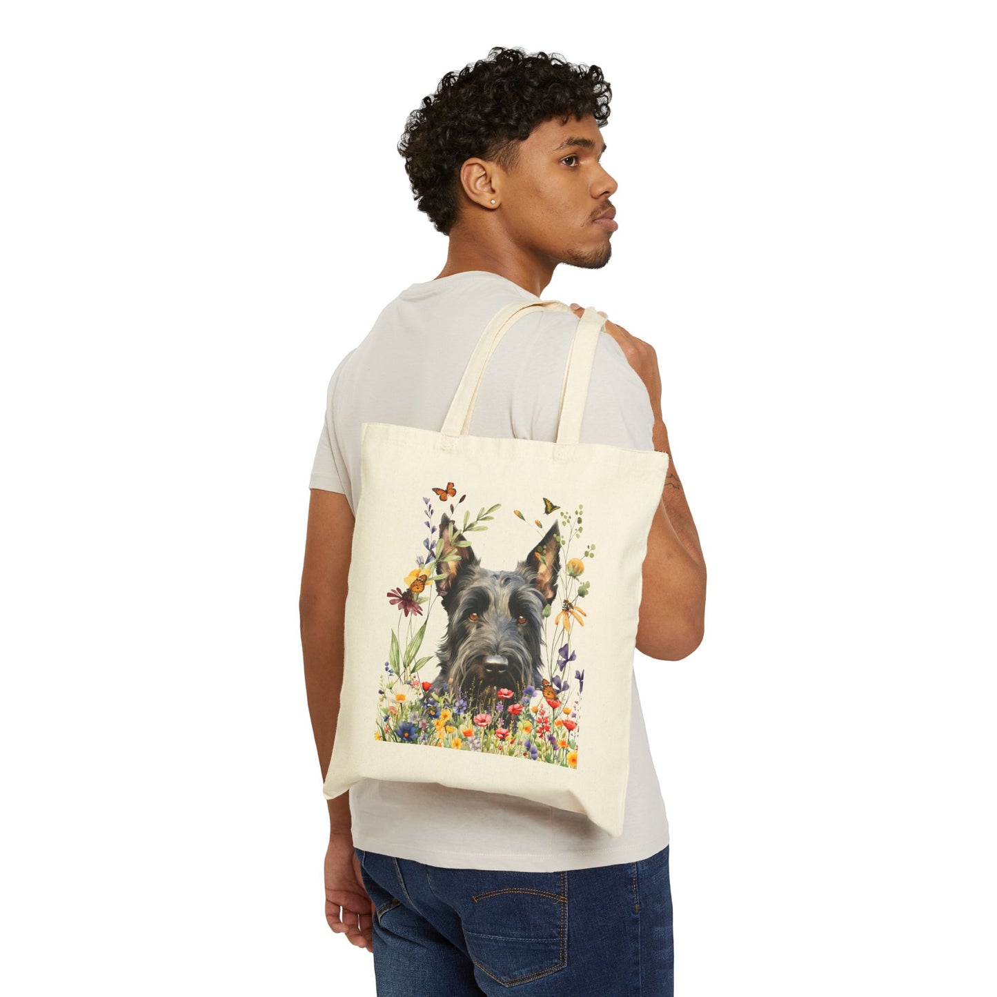 Scottish Terrier Canvas Tote Bag