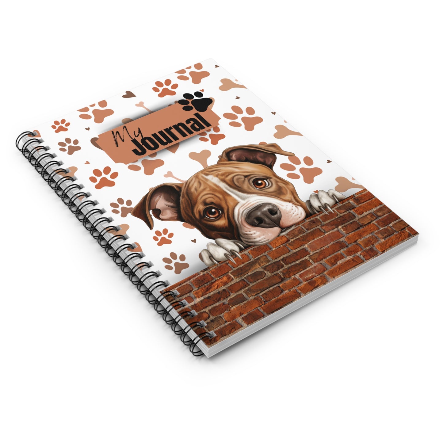 American Staffordshire Terrier Spiral Notebook - Ruled Line