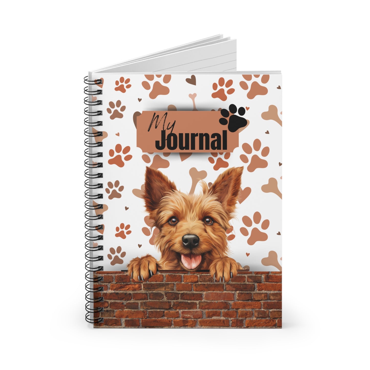 Australian Terrier Spiral Notebook - Ruled Line