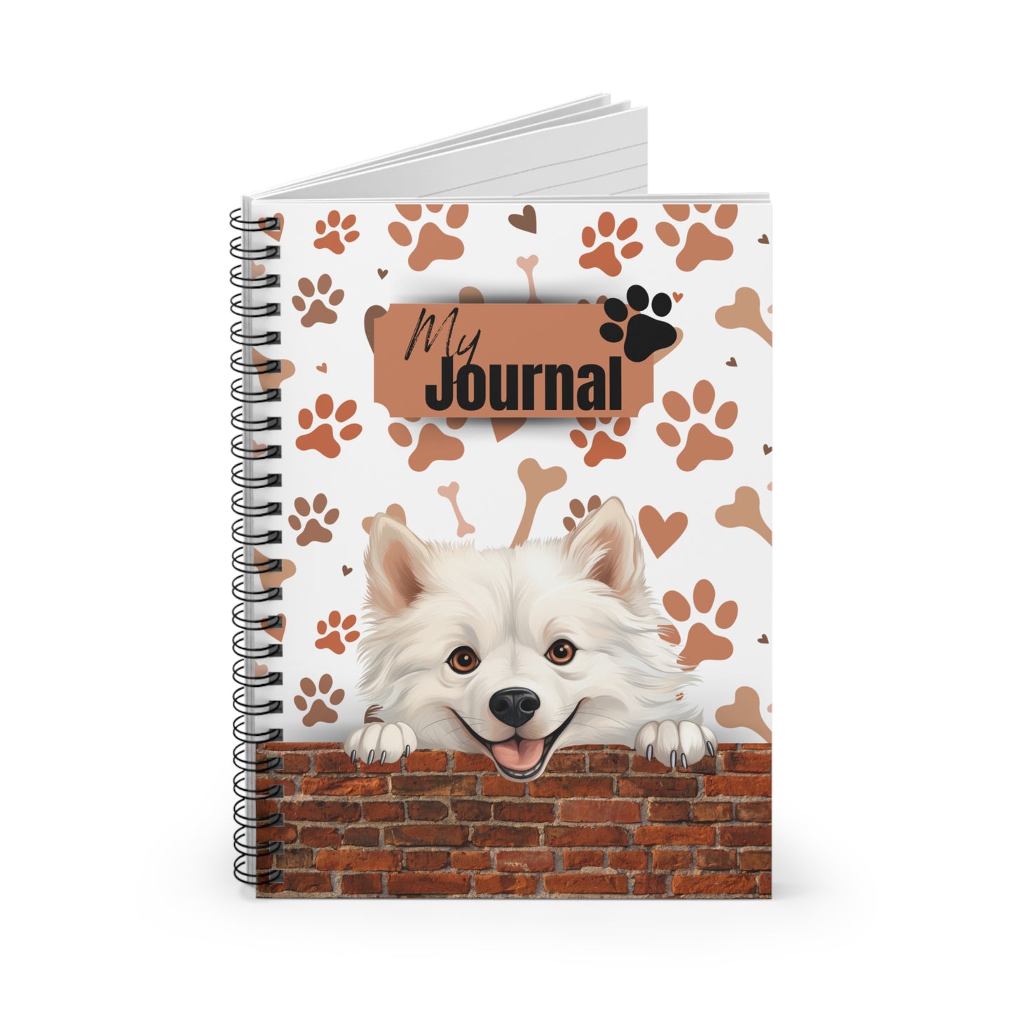 American Eskimo Spiral Notebook - Ruled Line