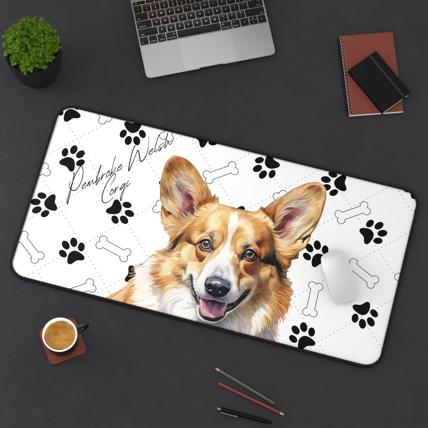 Pembroke Welsh Corgi Desk Mat