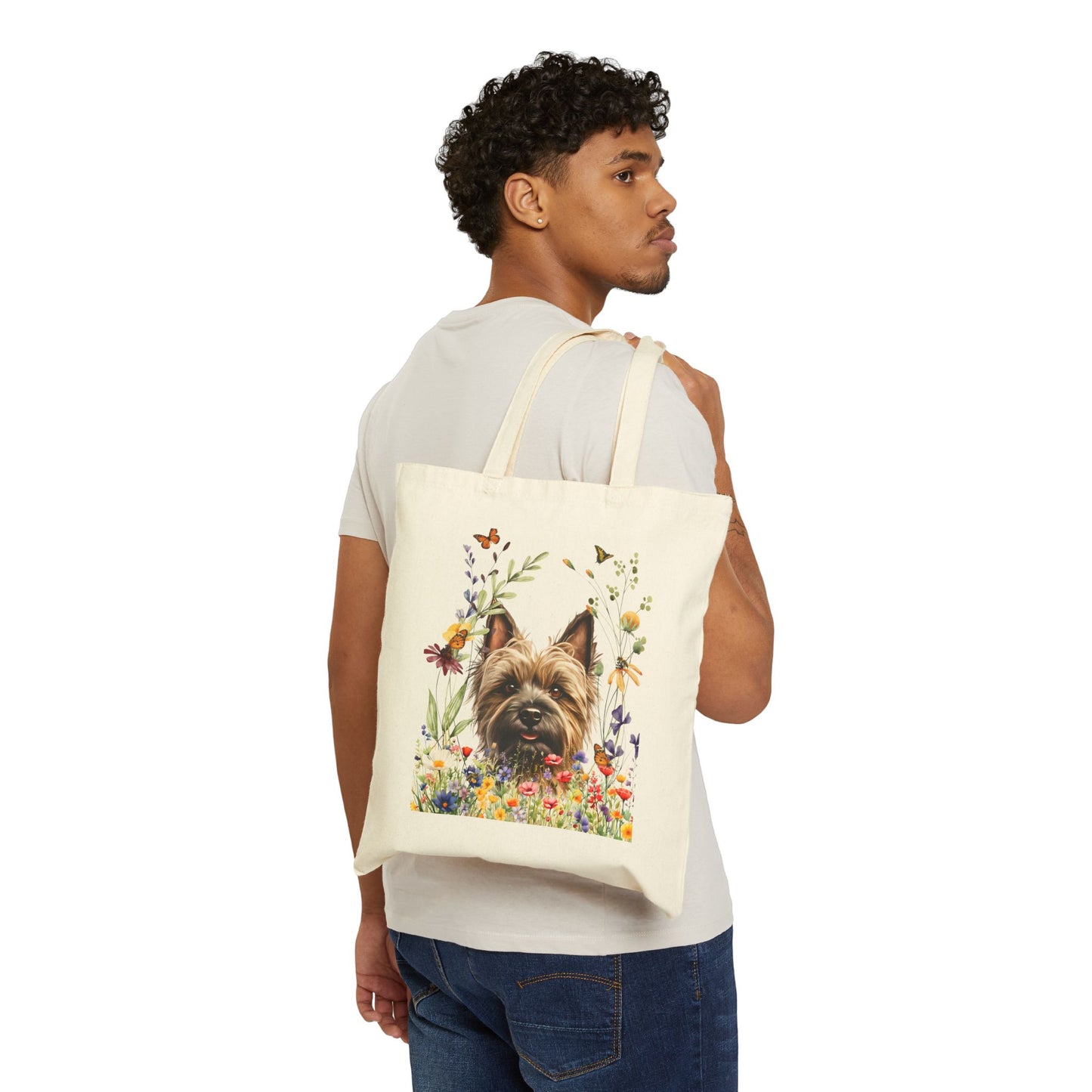 Cairn Terrier Canvas Tote Bag