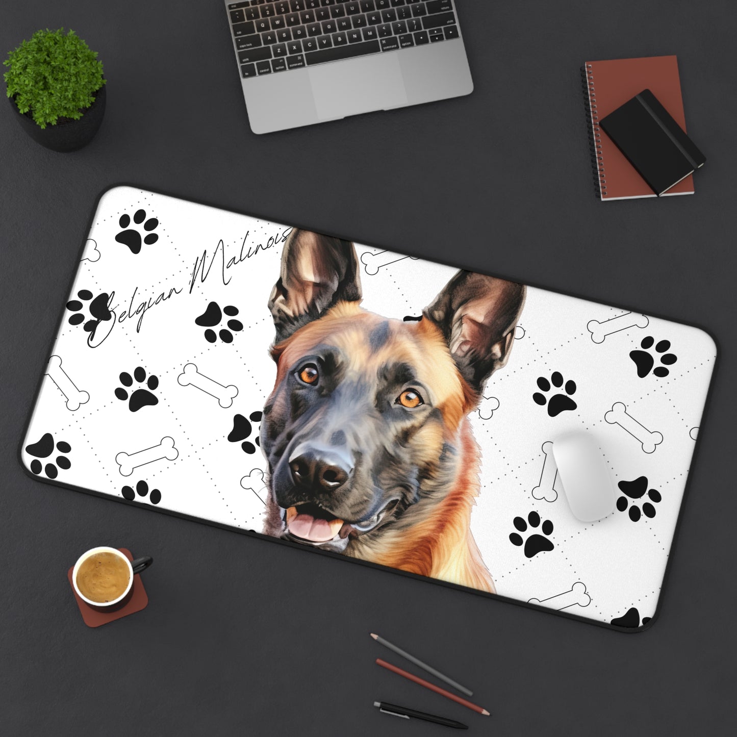 Belgian Malinois Desk Mat