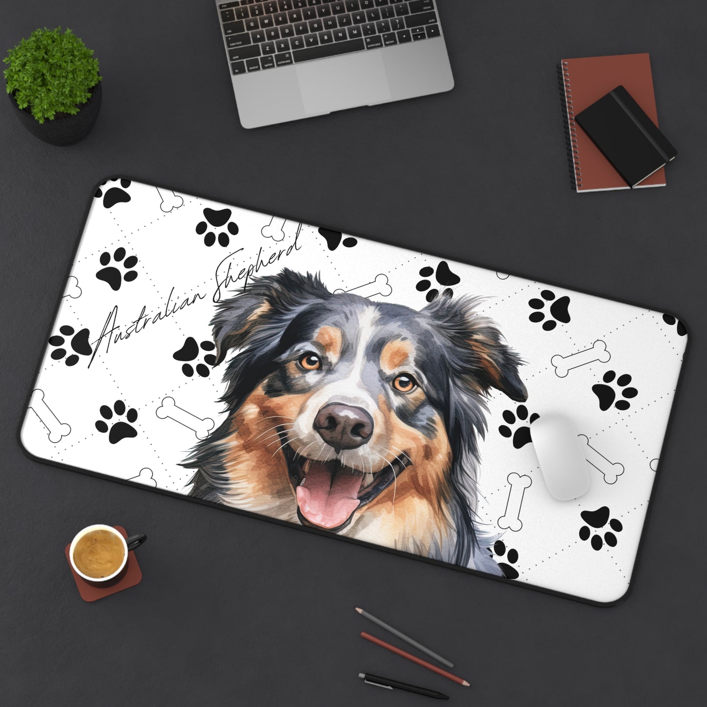 Australian Shepherd Desk Mat