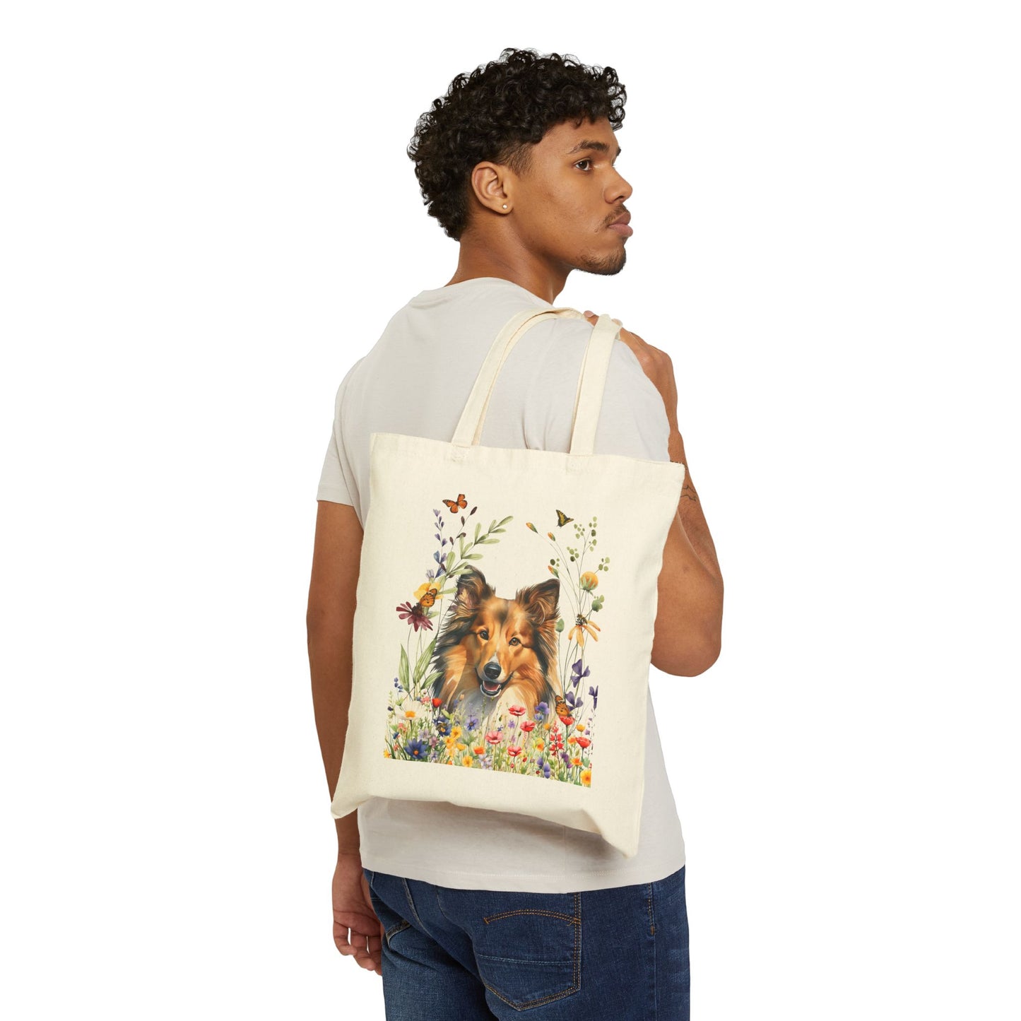Shetland Sheepdog Canvas Tote Bag