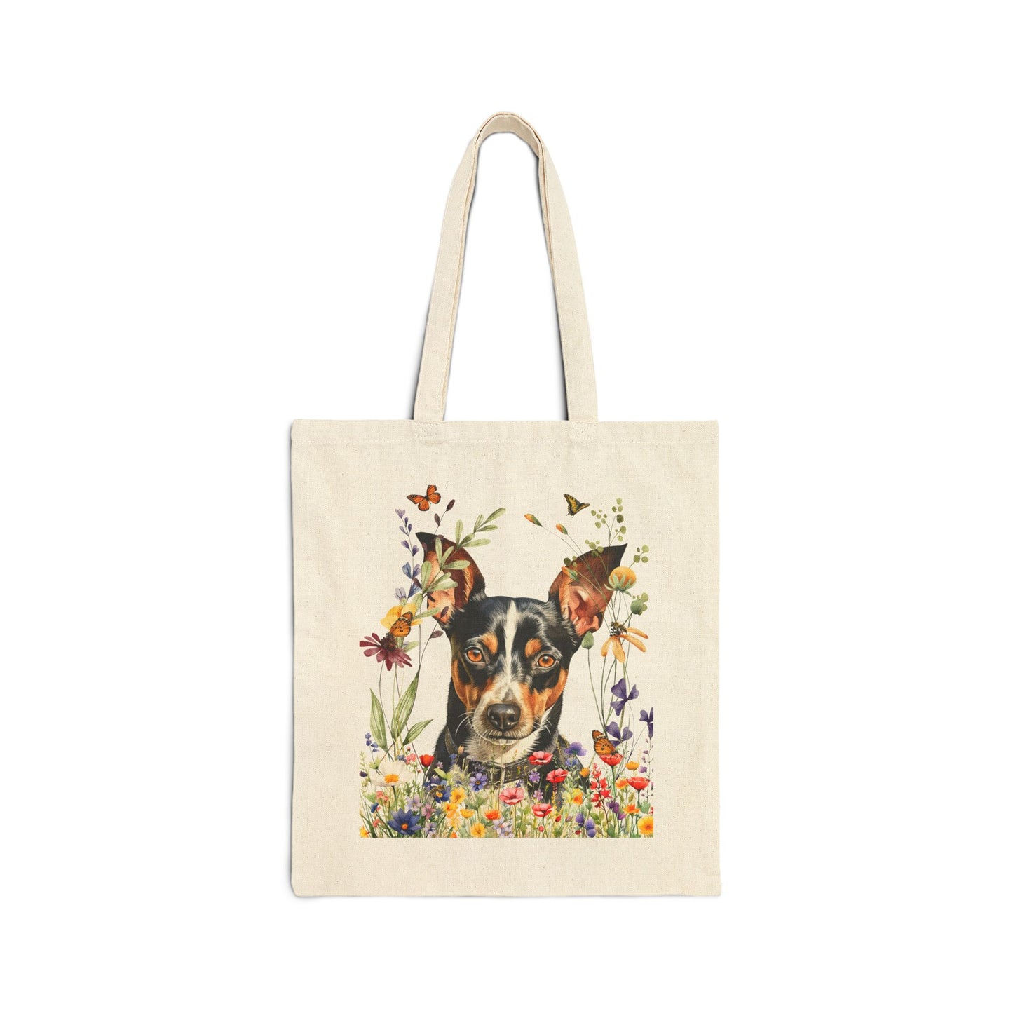 Rat Terrier Canvas Tote Bag