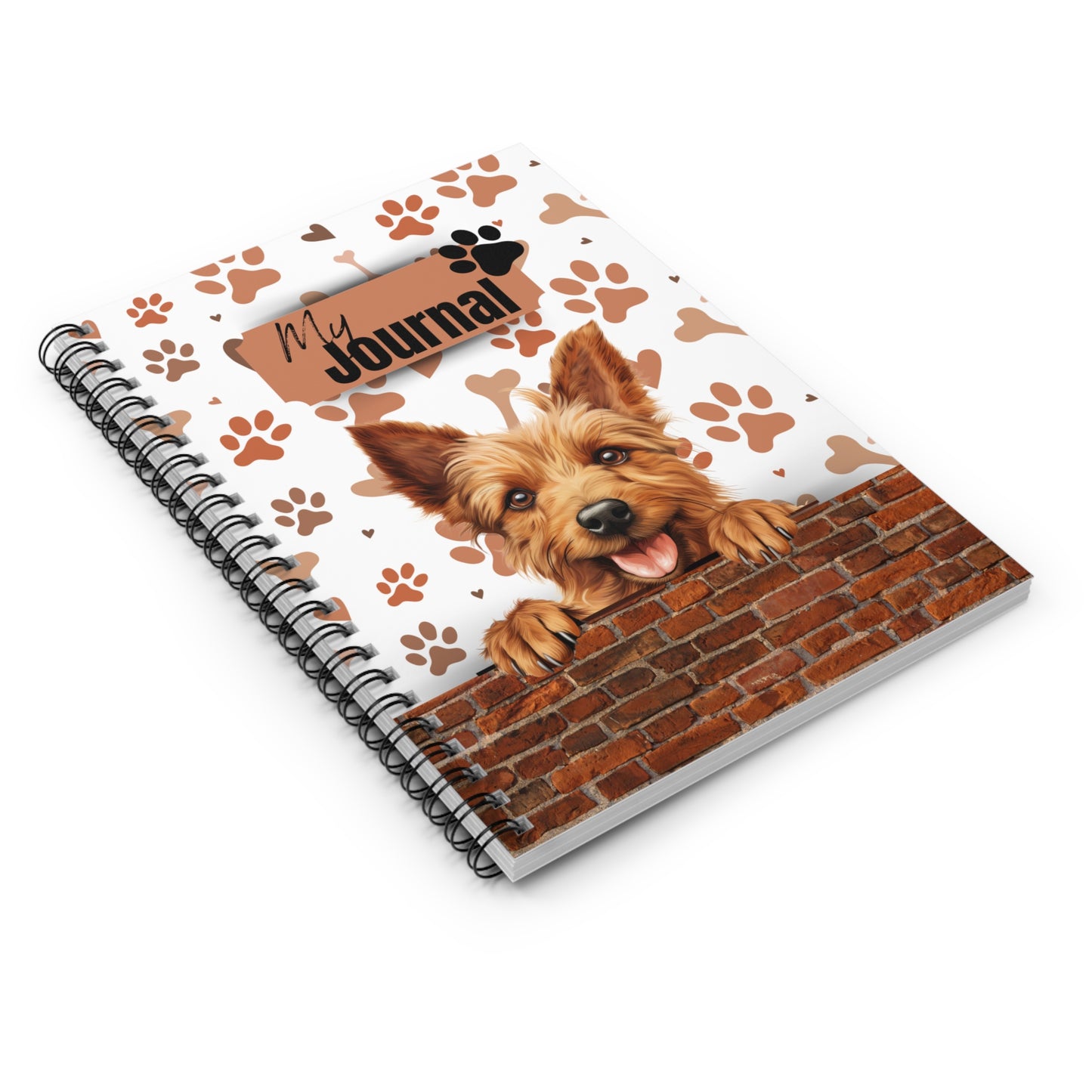 Australian Terrier Spiral Notebook - Ruled Line