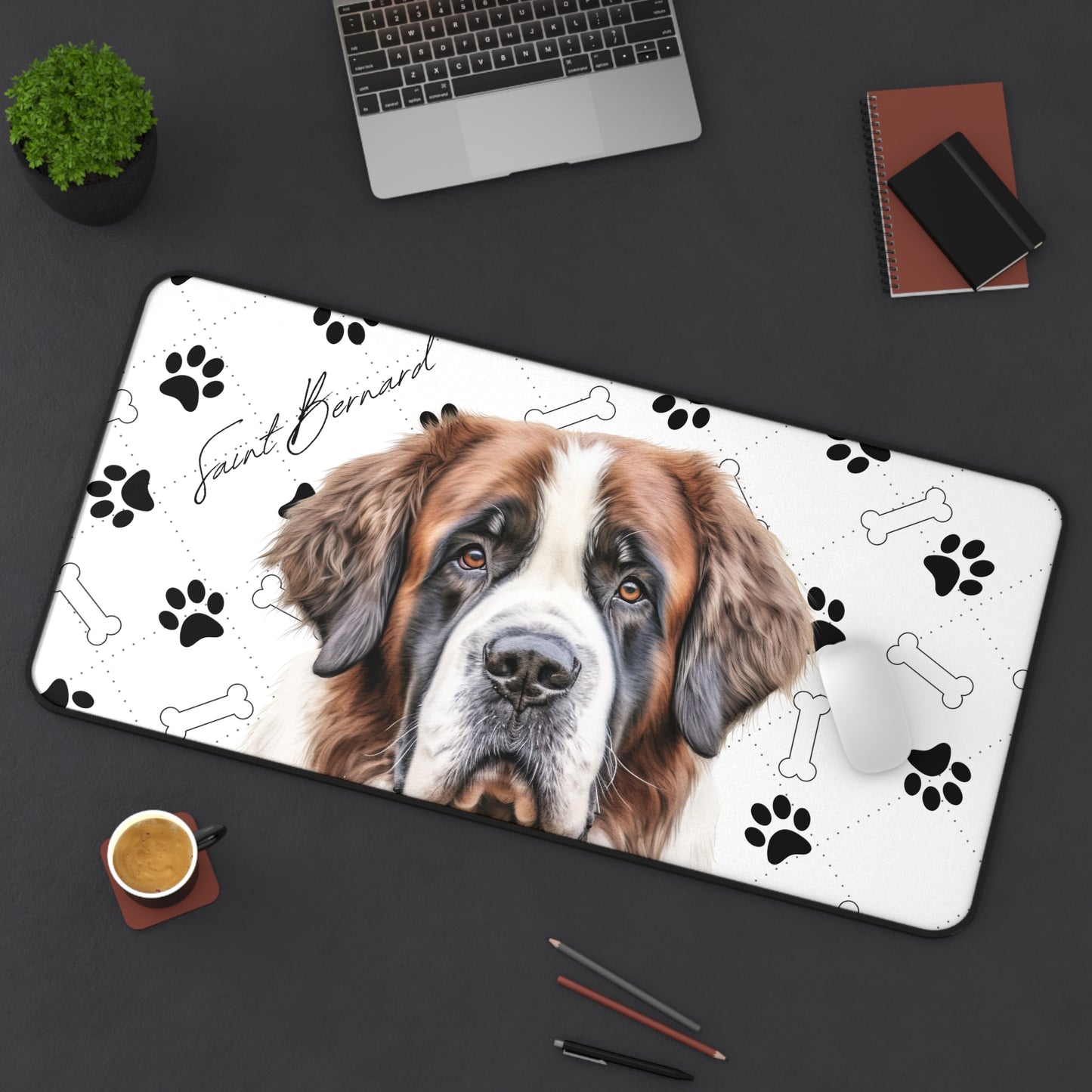 Saint Bernard Desk Mat