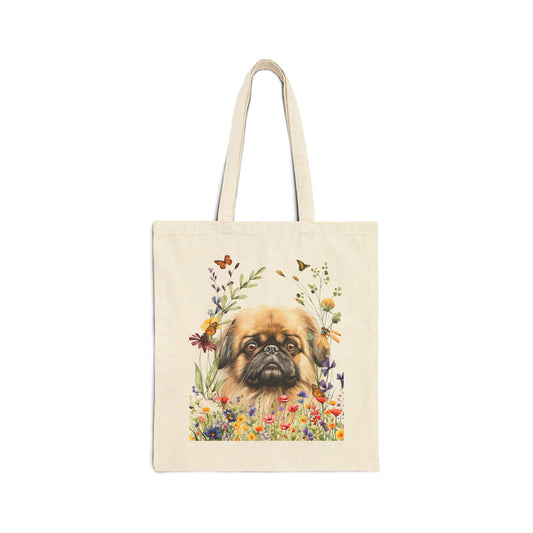 Pekingese Canvas Tote Bag