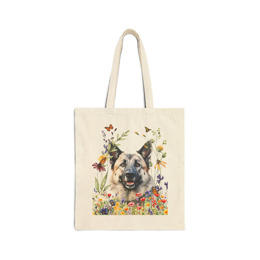 Norwegian Elkhound Canvas Tote Bag